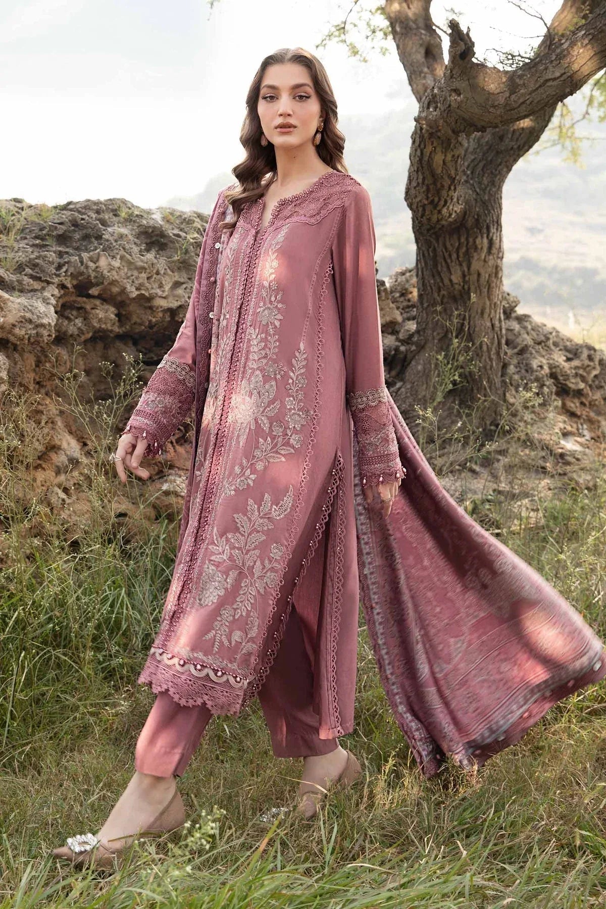 Maria B | M Prints Winter 24 | MPT-2404-A - Aqsa Fabrics