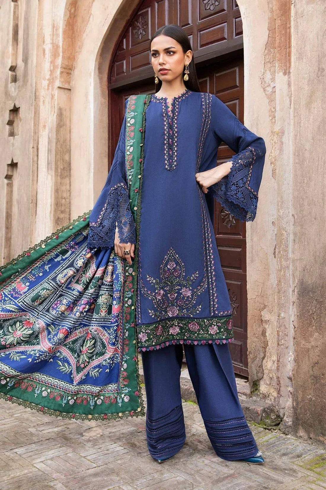 Maria B | M Prints Winter 24 | MPT-2405-A - Aqsa Fabrics