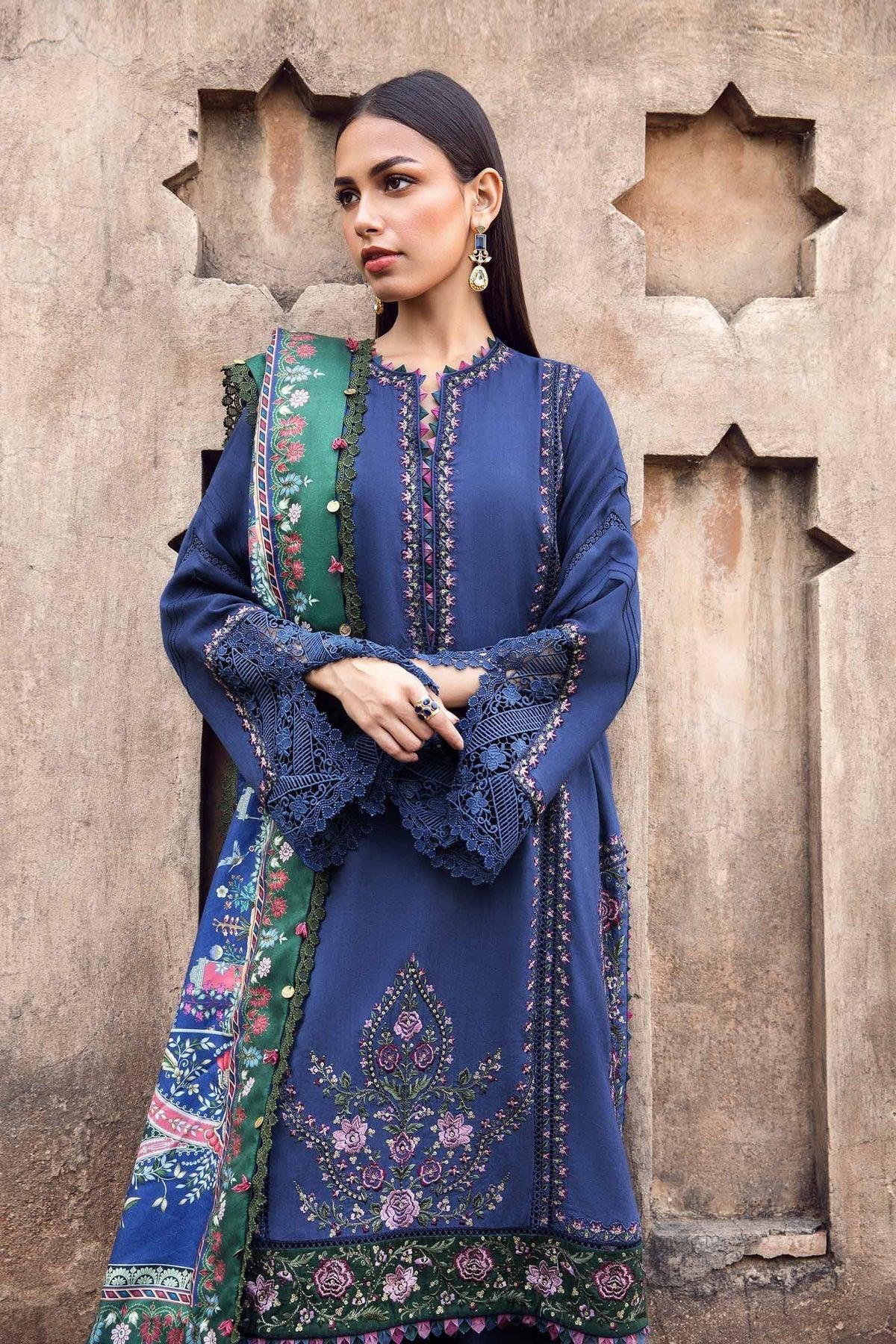 Maria B | M Prints Winter 24 | MPT-2405-A - Aqsa Fabrics