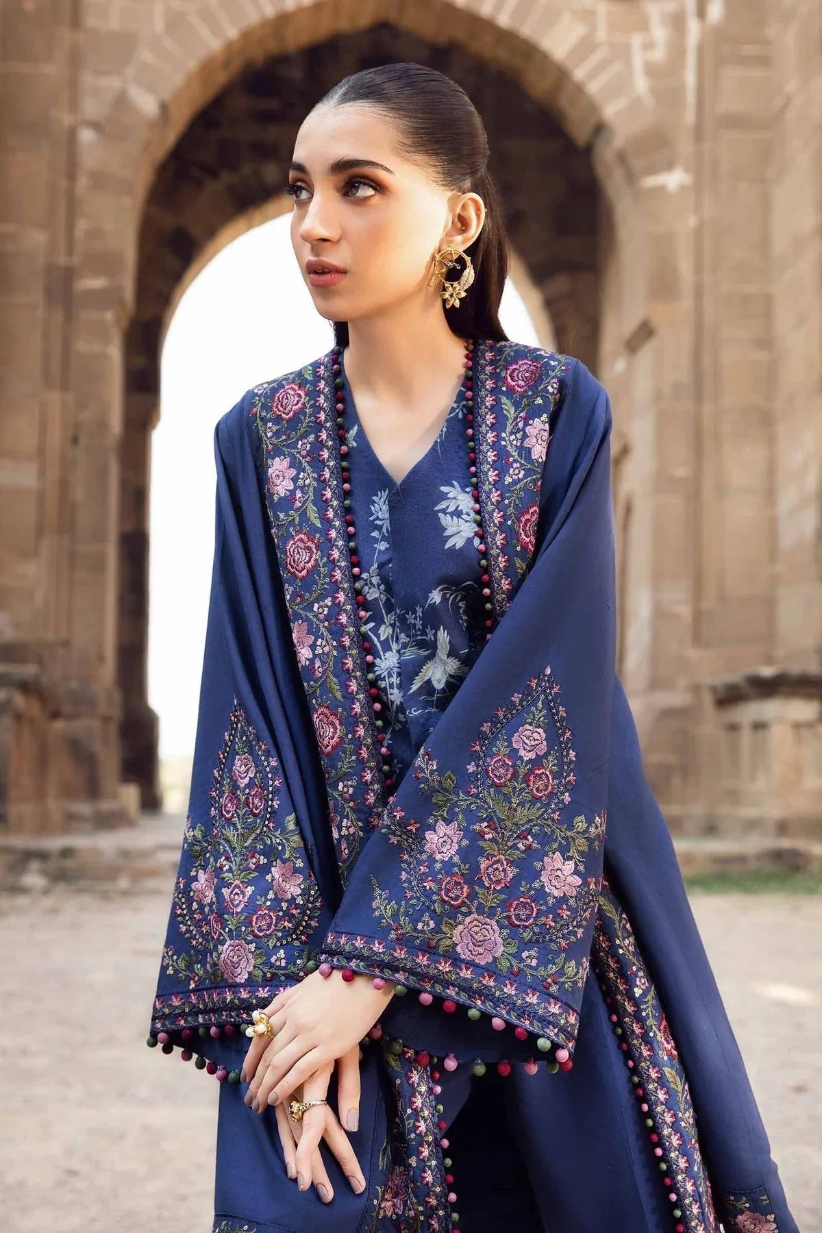 Maria B | M Prints Winter 24 | MPT-2405-A - Aqsa Fabrics