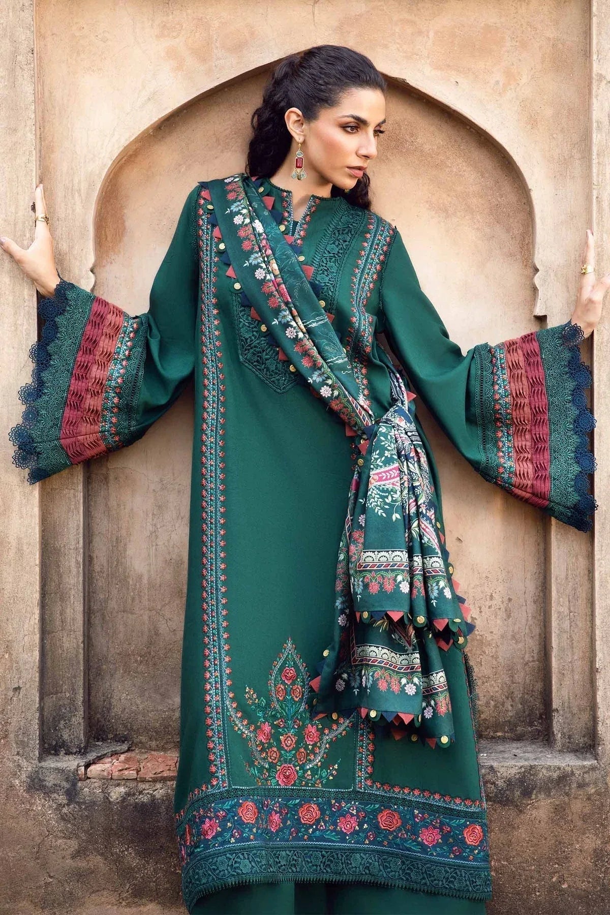 Maria B | M Prints Winter 24 | MPT-2405-B - Aqsa Fabrics