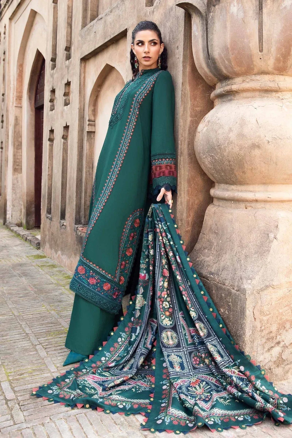 Maria B | M Prints Winter 24 | MPT-2405-B - Aqsa Fabrics
