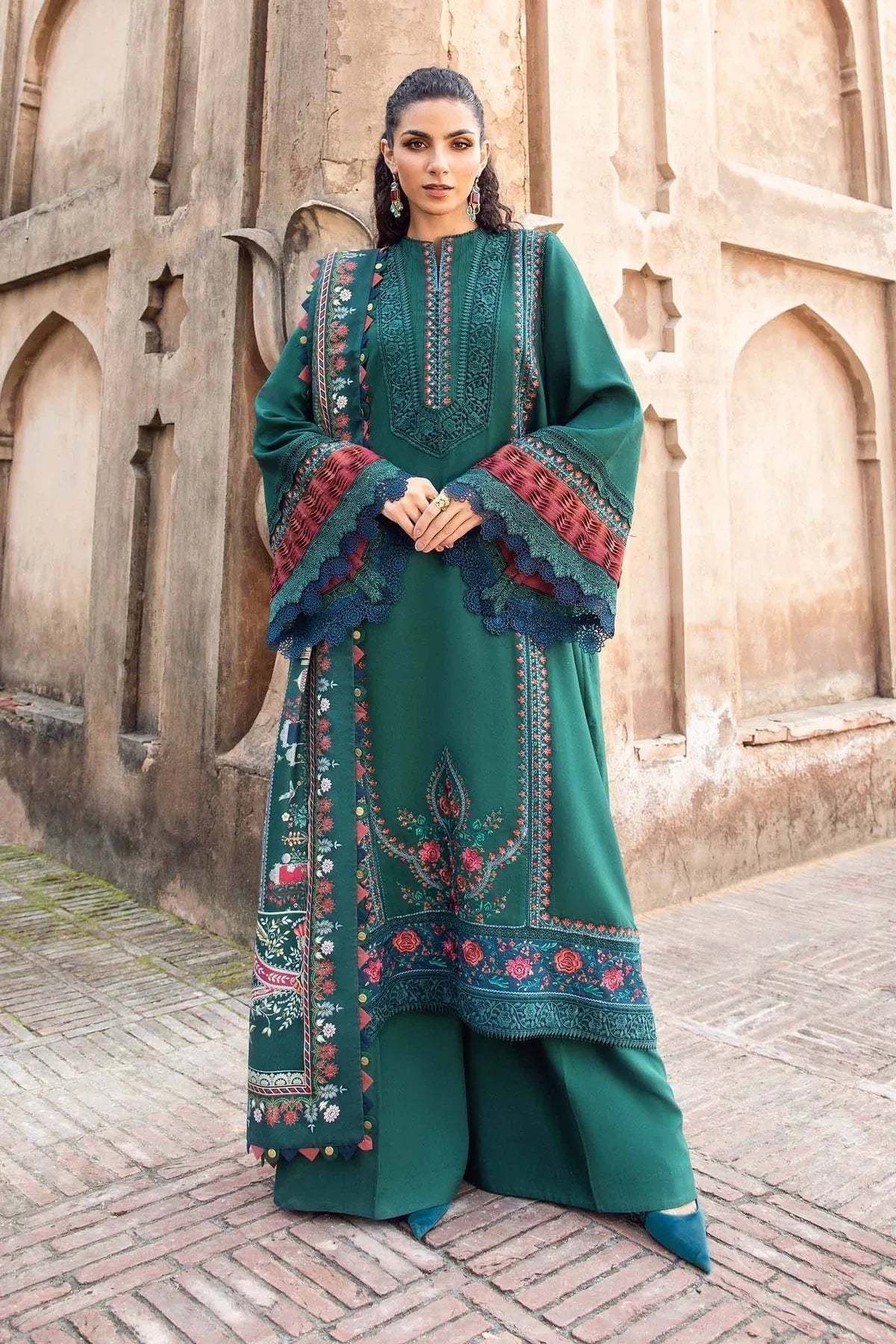 Maria B | M Prints Winter 24 | MPT-2405-B - Aqsa Fabrics