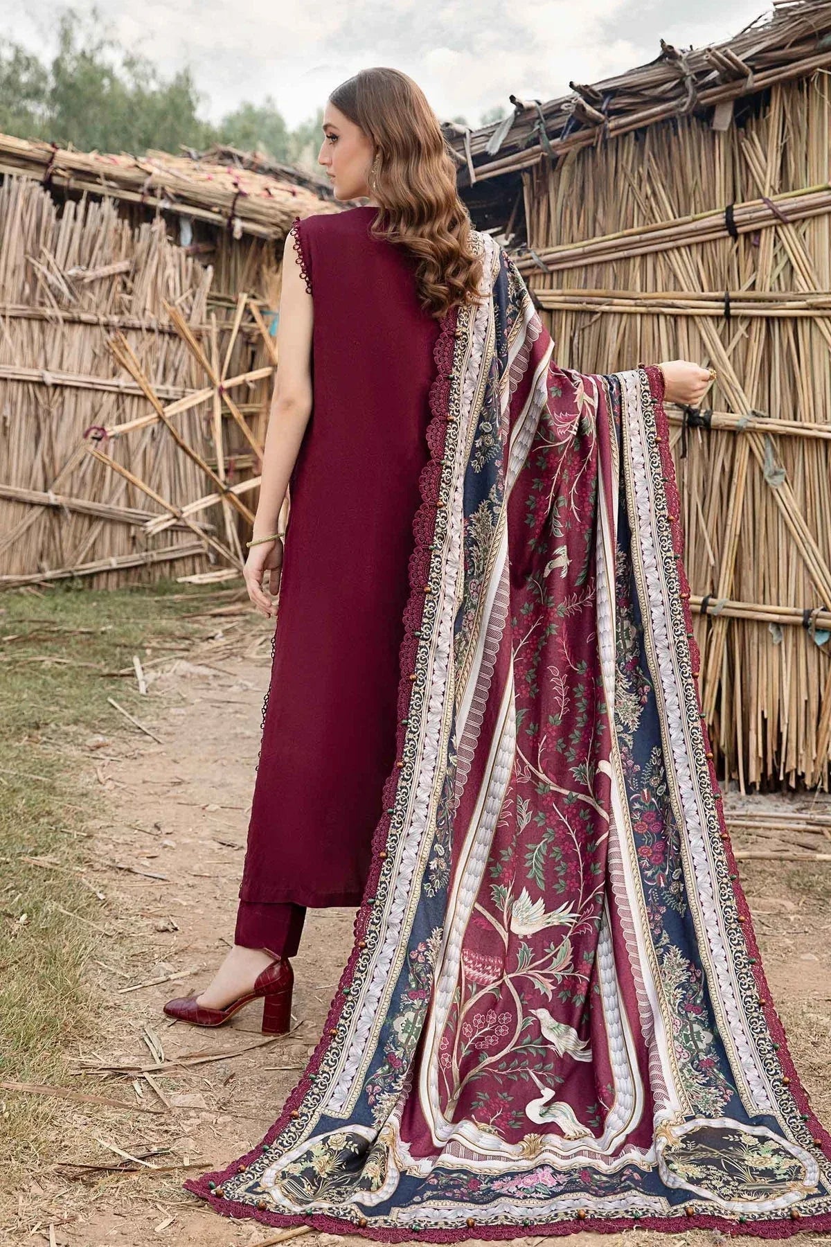 Maria B | M Prints Winter 24 | MPT-2406-B - Aqsa Fabrics
