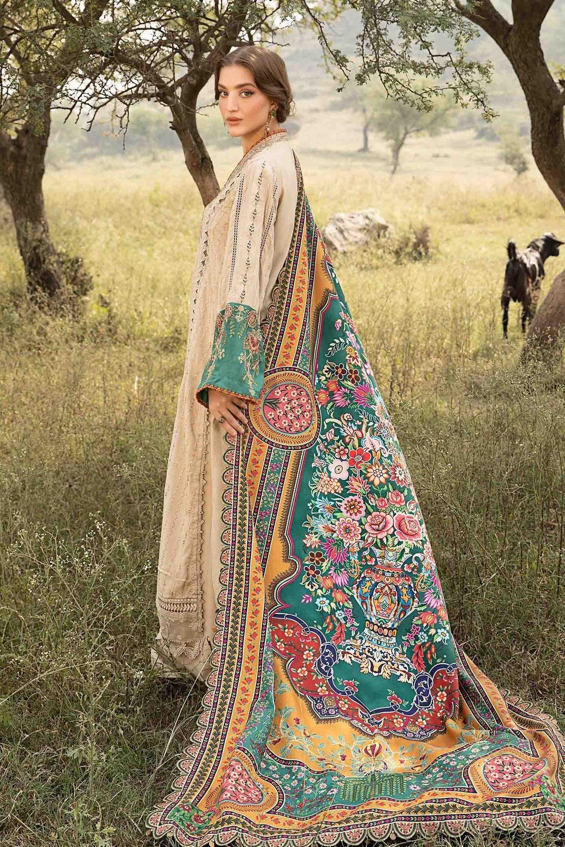 Maria B | M Prints Winter 24 | MPT-2407-A - Aqsa Fabrics