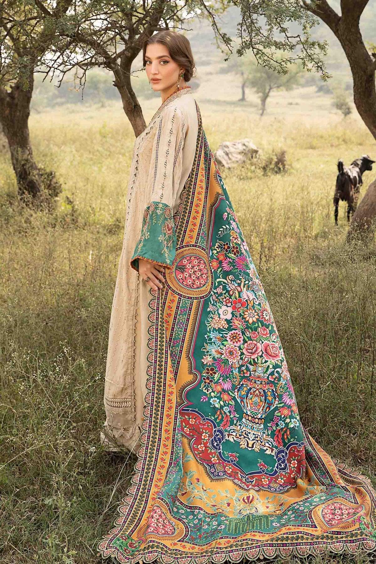 Maria B | M Prints Winter 24 | MPT-2407-A - Aqsa Fabrics