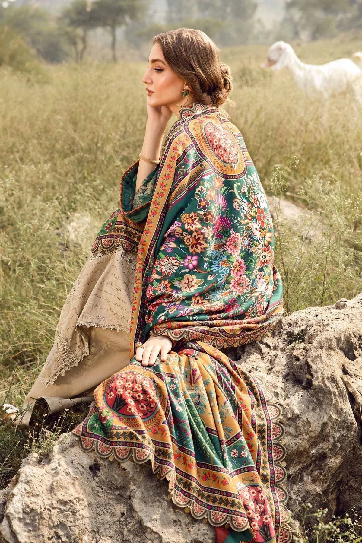 Maria B | M Prints Winter 24 | MPT-2407-A - Aqsa Fabrics