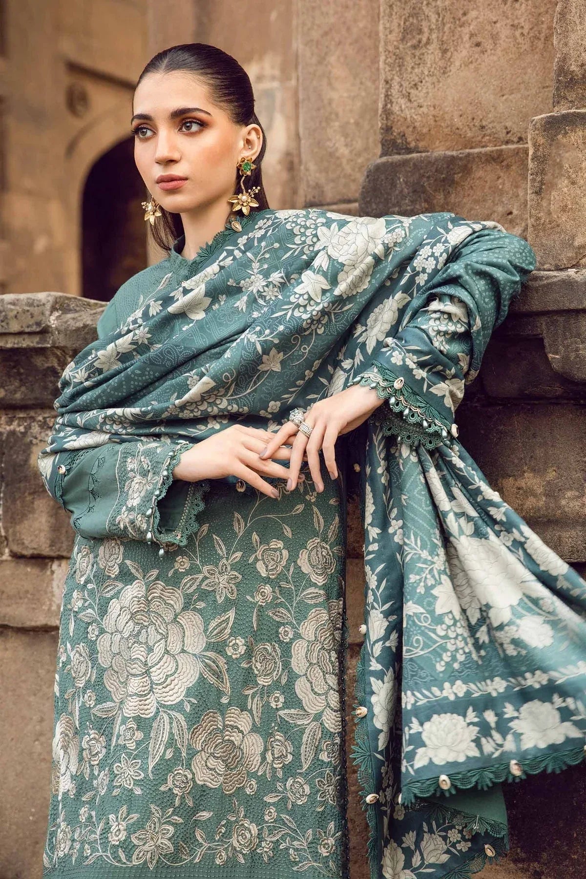 Maria B | M Prints Winter 24 | MPT-2408-A - Aqsa Fabrics