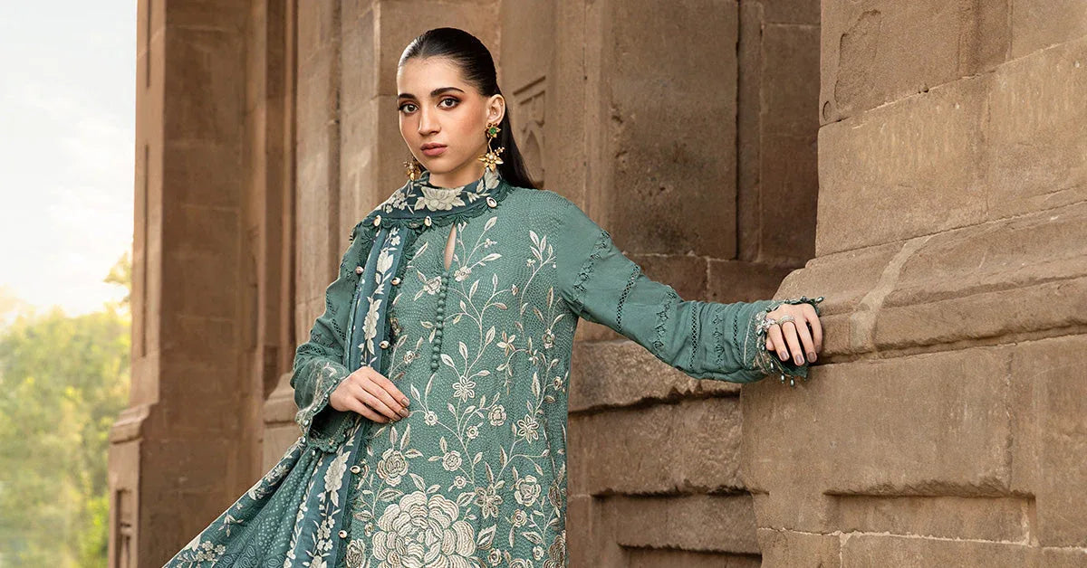 Maria B | M Prints Winter 24 | MPT-2408-A - Aqsa Fabrics