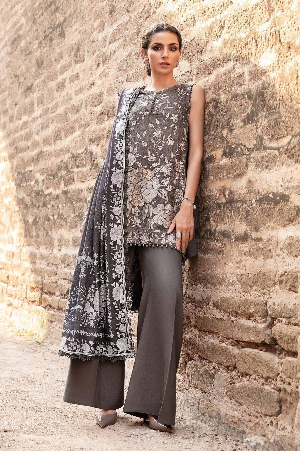 Maria B | M Prints Winter 24 | MPT-2408-B - Aqsa Fabrics