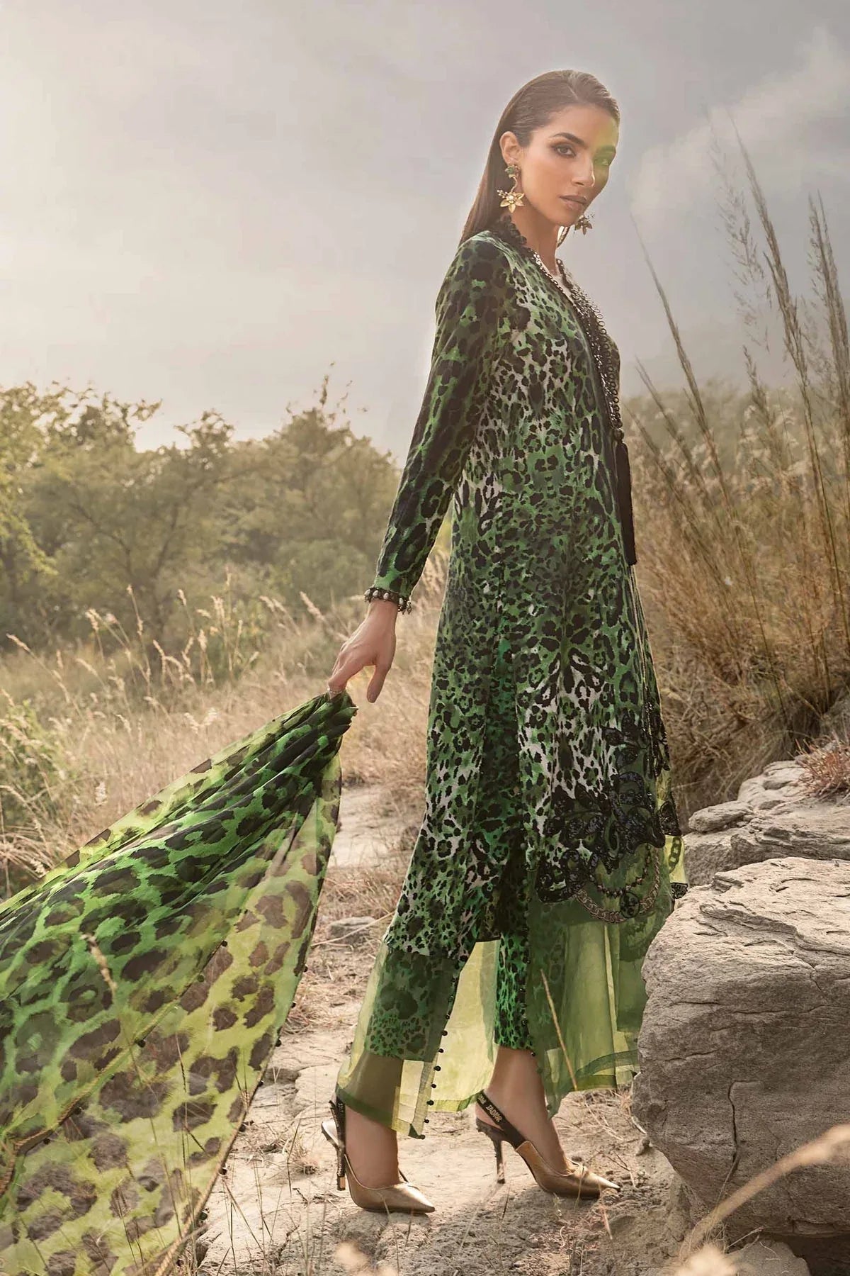 Maria B | M Prints Winter 24 | MPT-2409-A - Aqsa Fabrics