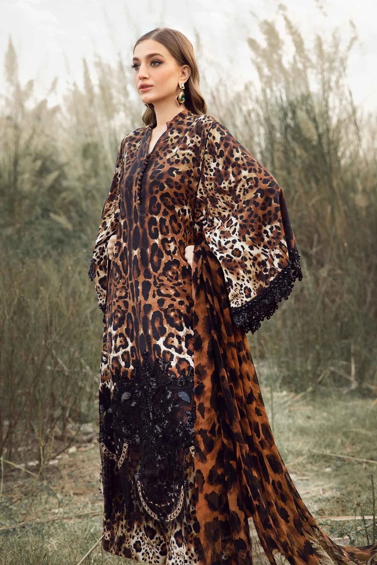 Maria B | M Prints Winter 24 | MPT-2409-B - Aqsa Fabrics
