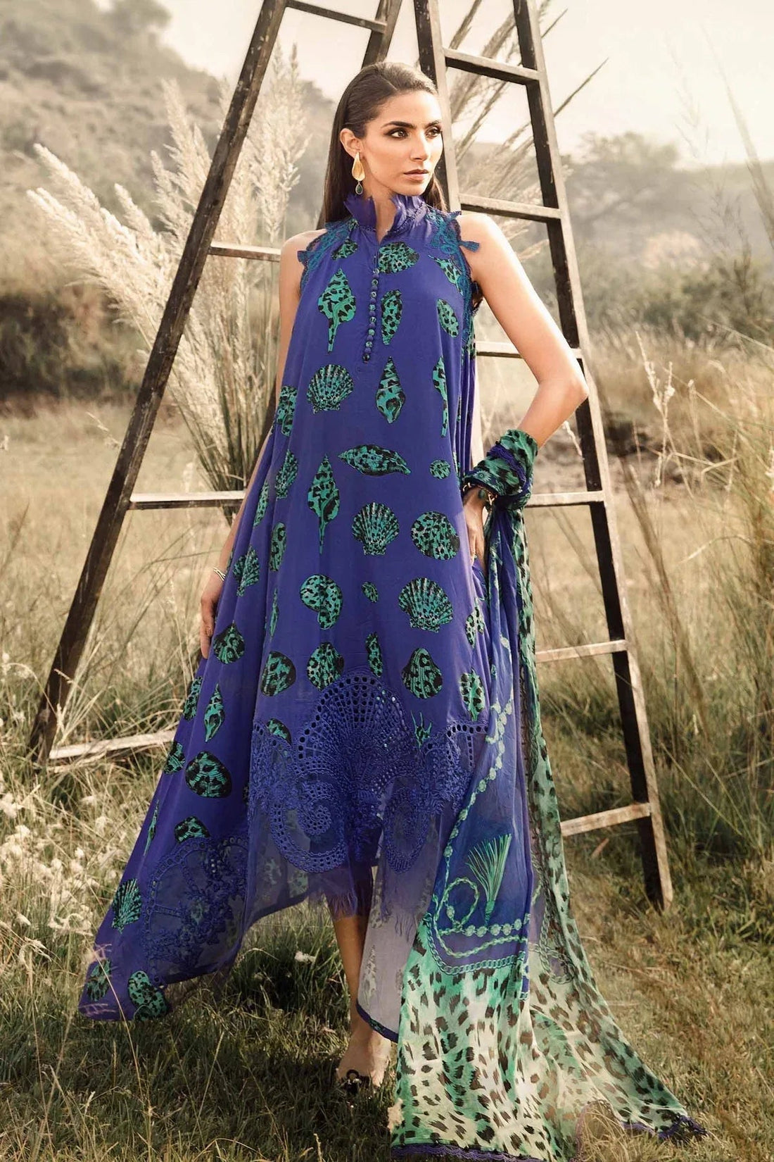 Maria B | M Prints Winter 24 | MPT-2410-A - Aqsa Fabrics