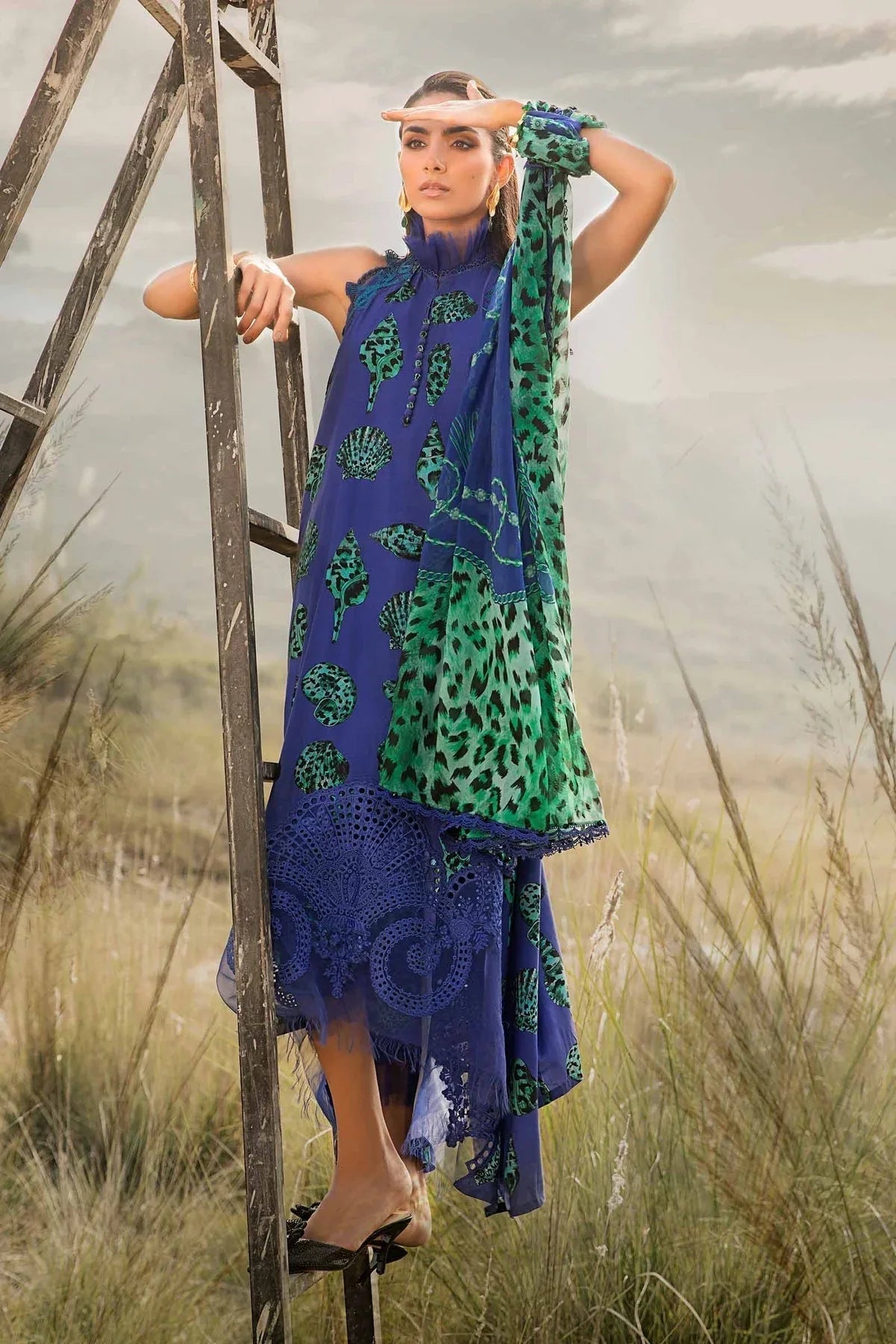 Maria B | M Prints Winter 24 | MPT-2410-A - Aqsa Fabrics