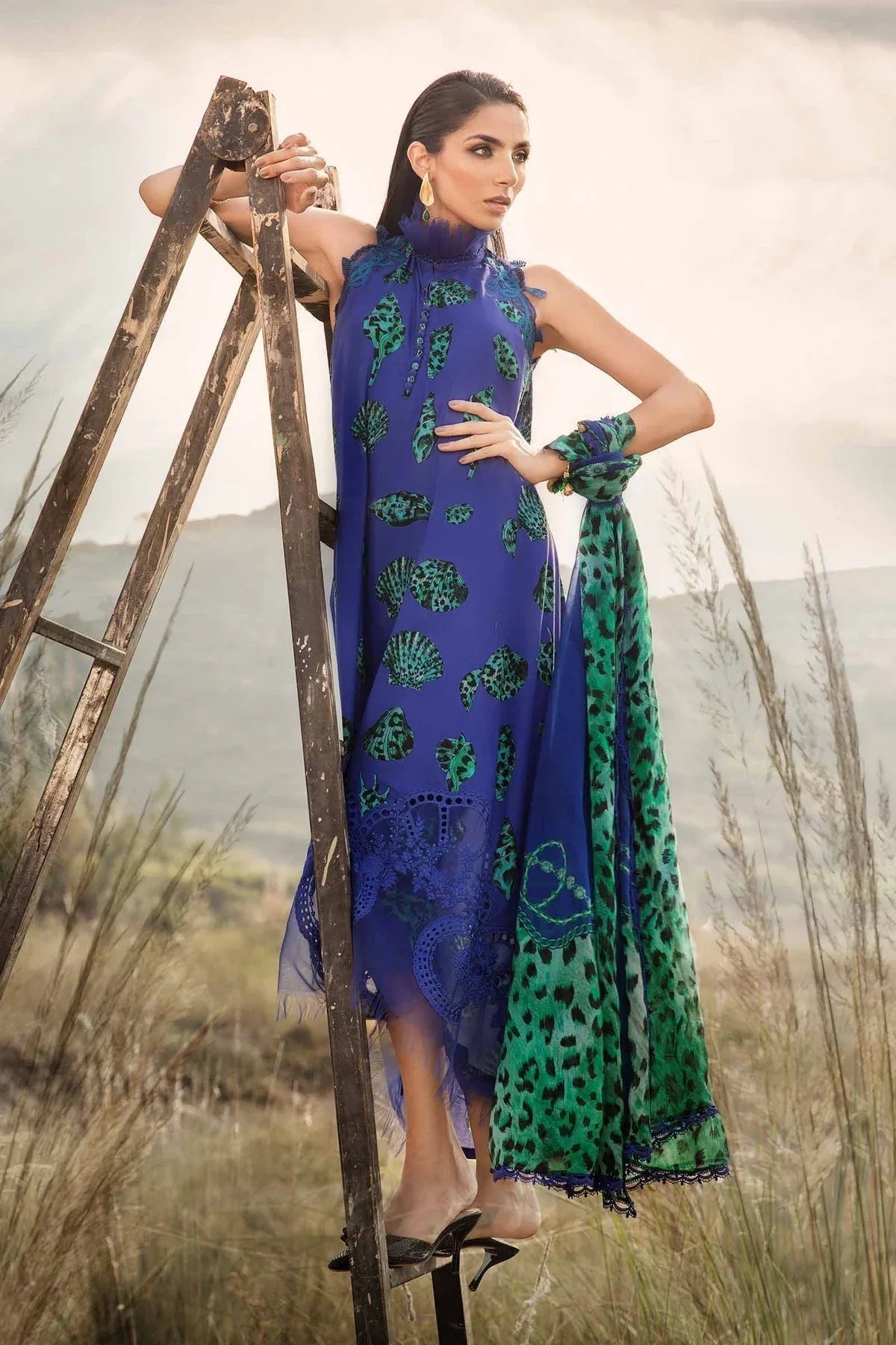 Maria B | M Prints Winter 24 | MPT-2410-A - Aqsa Fabrics