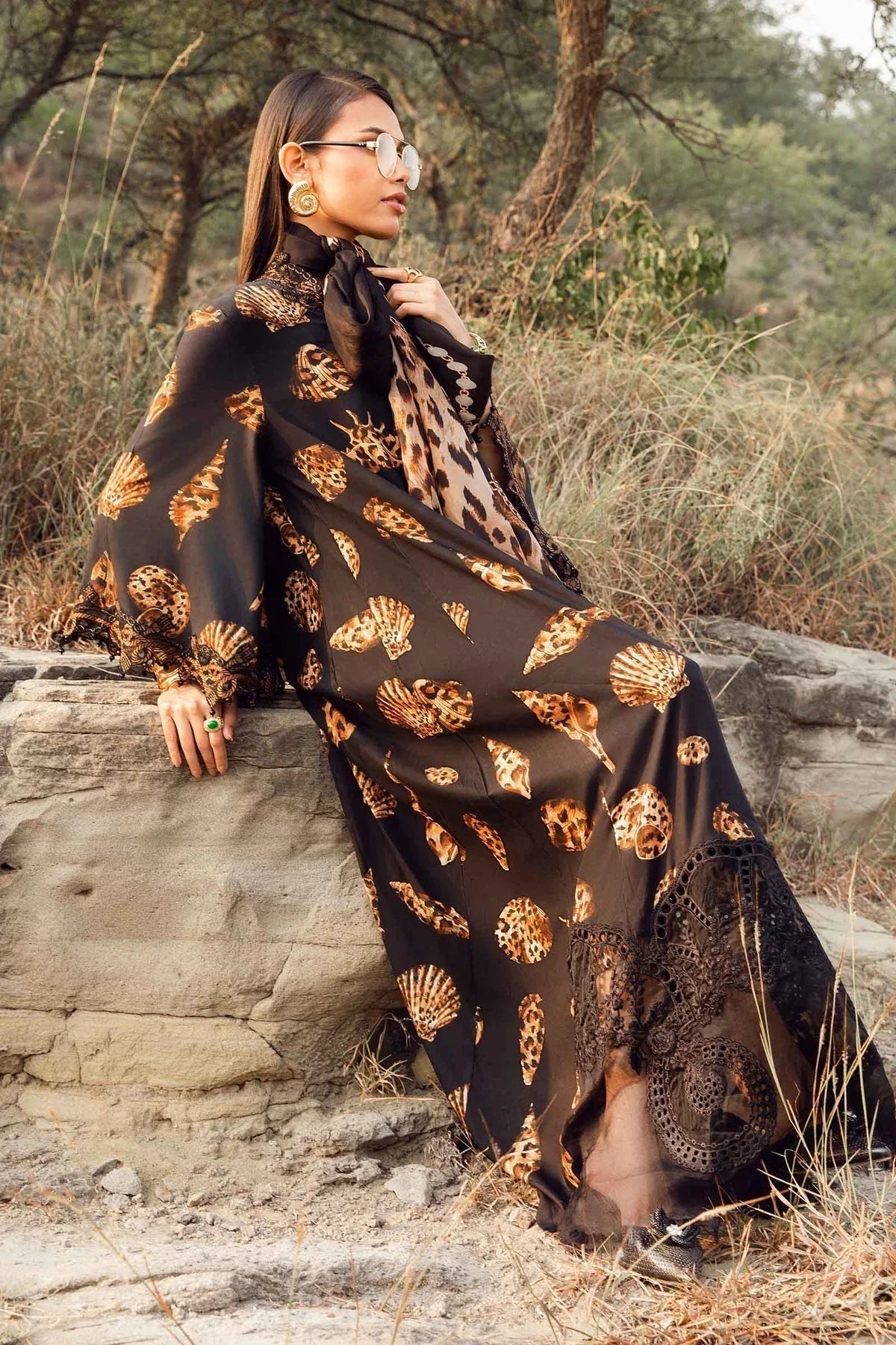 Maria B | M Prints Winter 24 | MPT-2410-B - Aqsa Fabrics