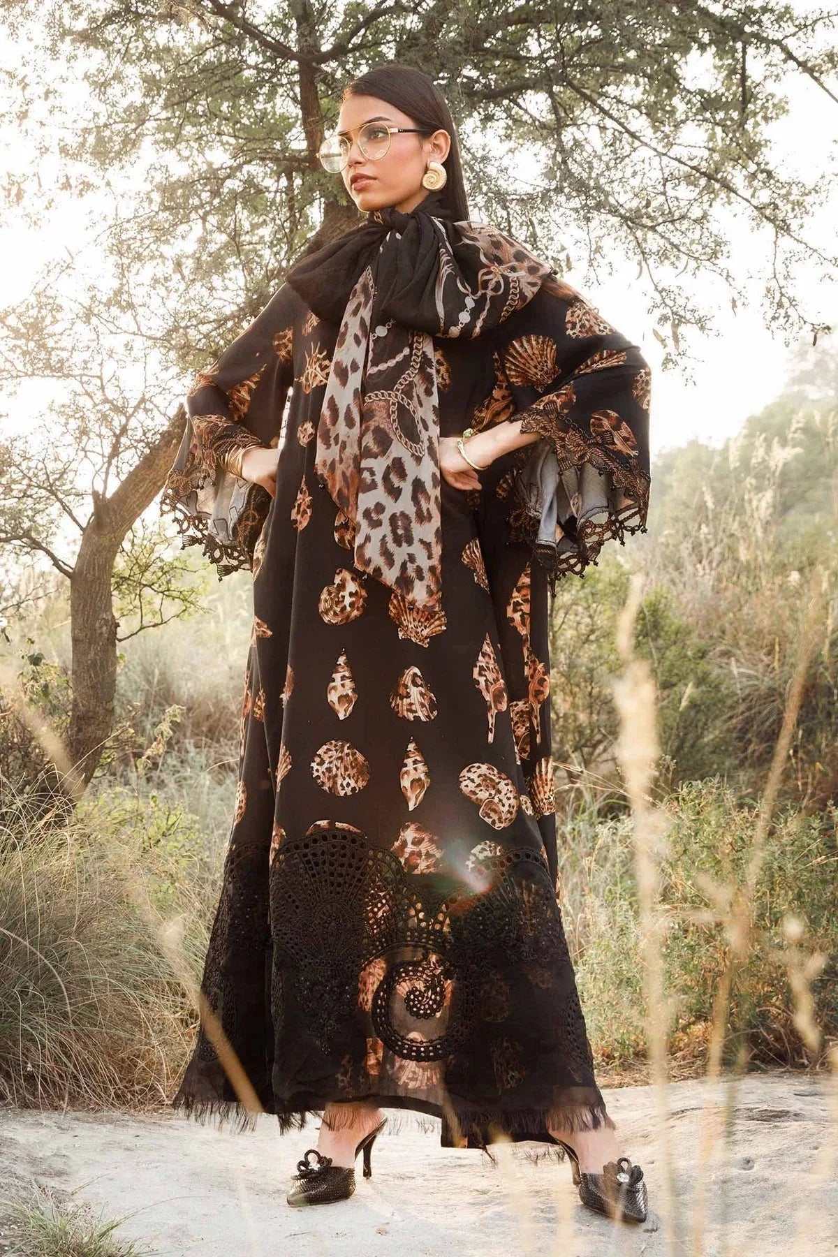 Maria B | M Prints Winter 24 | MPT-2410-B - Aqsa Fabrics