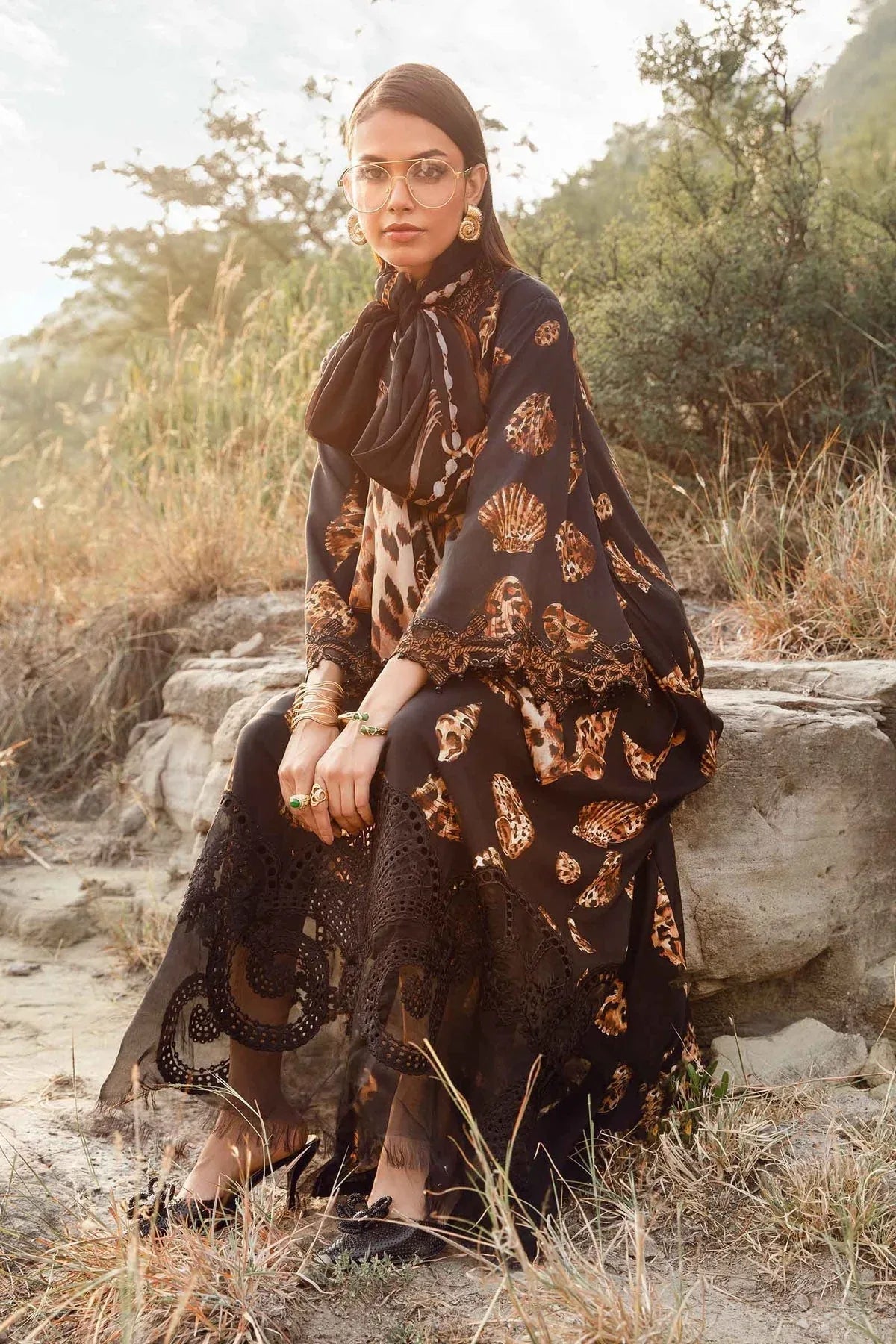 Maria B | M Prints Winter 24 | MPT-2410-B - Aqsa Fabrics
