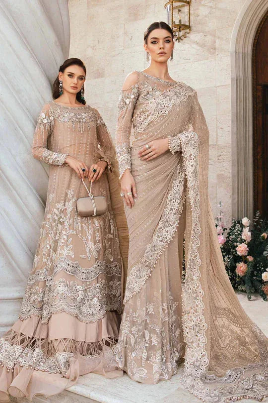 Maria B | Mbroidered Fabrics 2024 | BD-2801 - Aqsa Fabrics