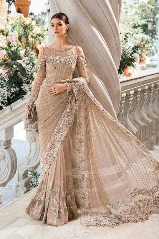 Maria B | Mbroidered Fabrics 2024 | BD-2801 - Aqsa Fabrics