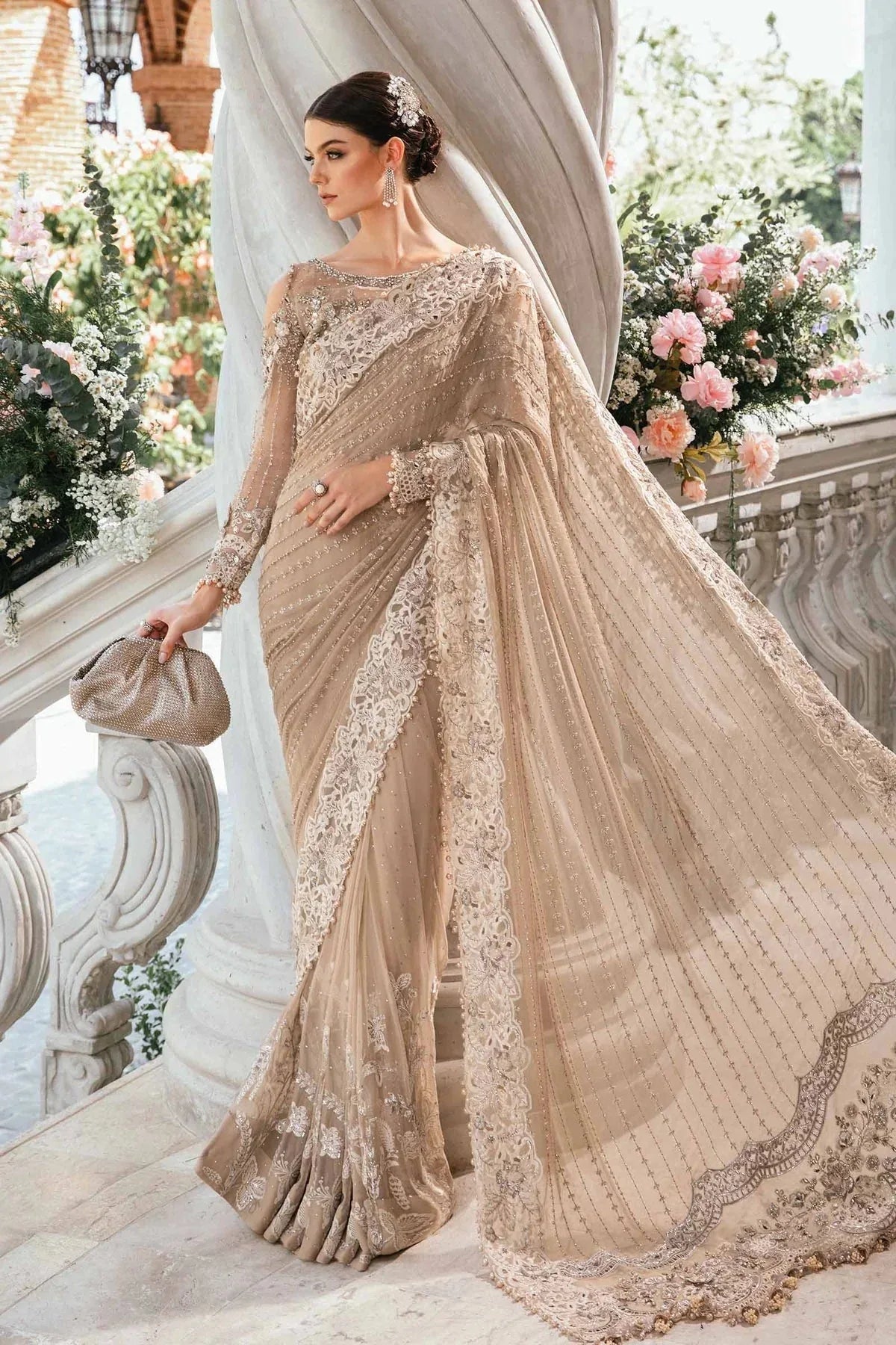 Maria B | Mbroidered Fabrics 2024 | BD-2801 - Aqsa Fabrics