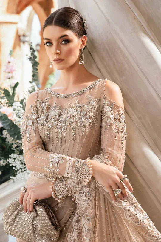 Maria B | Mbroidered Fabrics 2024 | BD-2801 - Aqsa Fabrics