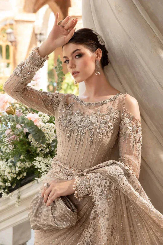 Maria B | Mbroidered Fabrics 2024 | BD-2801 - Aqsa Fabrics