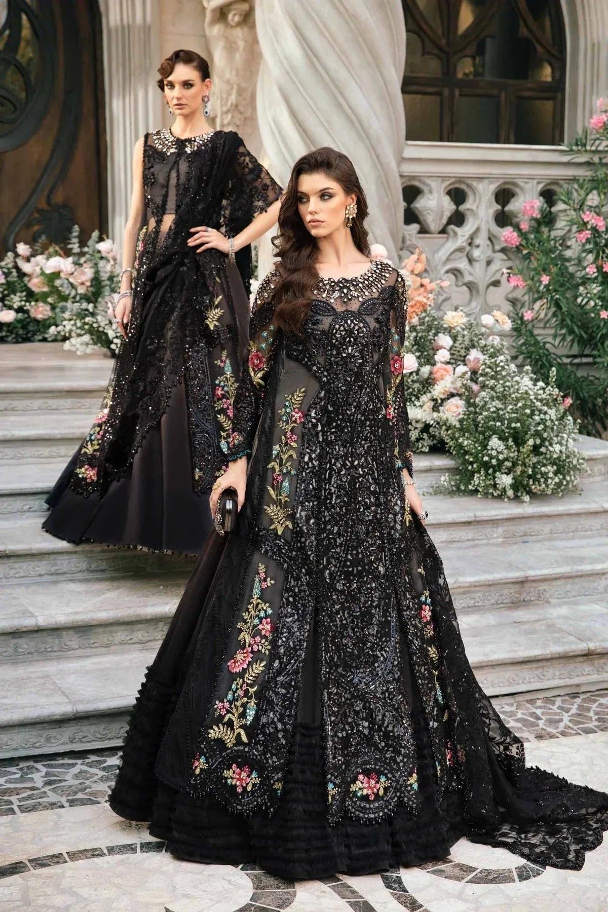 Maria B | Mbroidered Fabrics 2024 | BD-2802 - Aqsa Fabrics