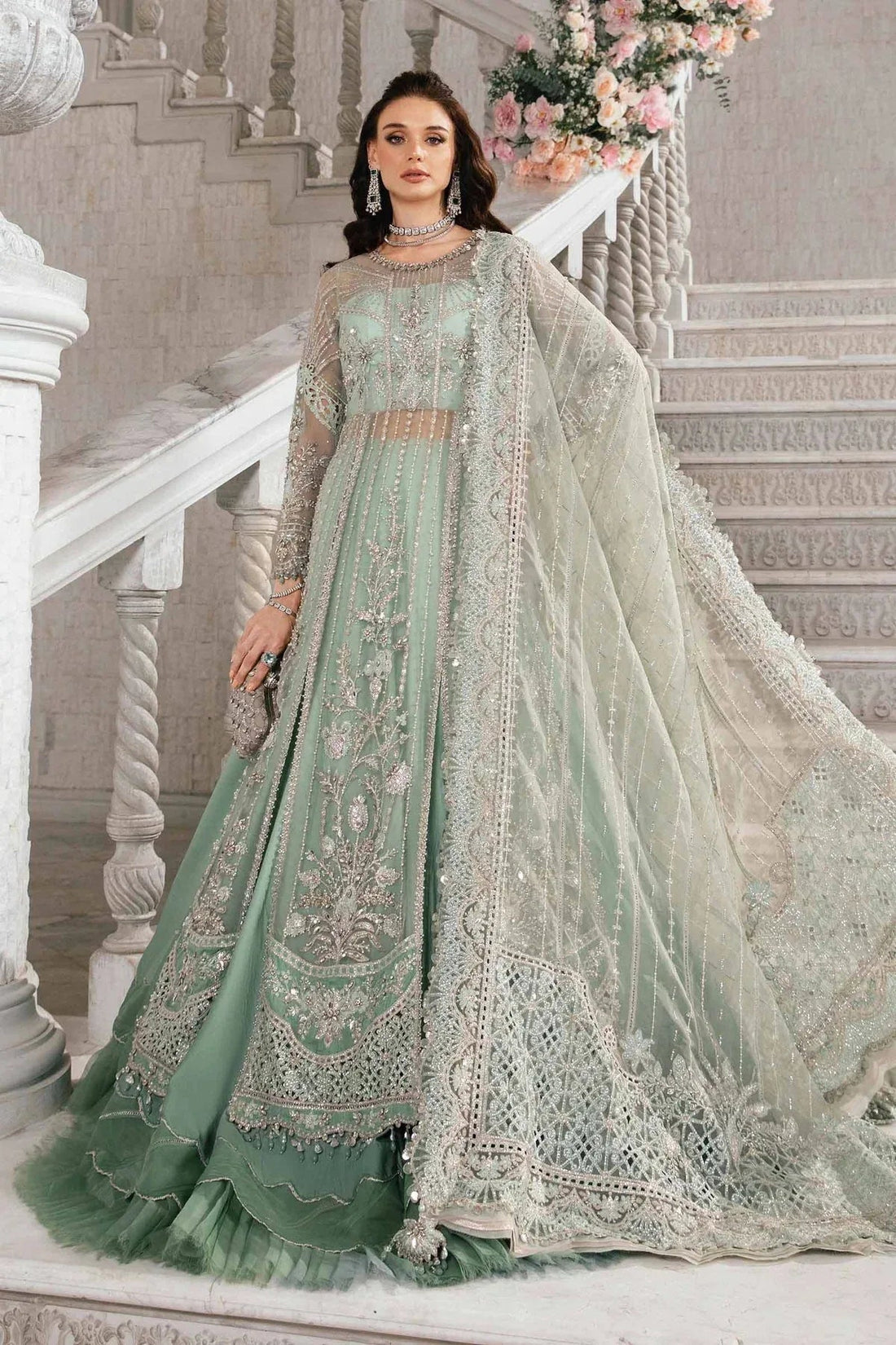 Maria B | Mbroidered Fabrics 2024 | BD-2803 - Aqsa Fabrics