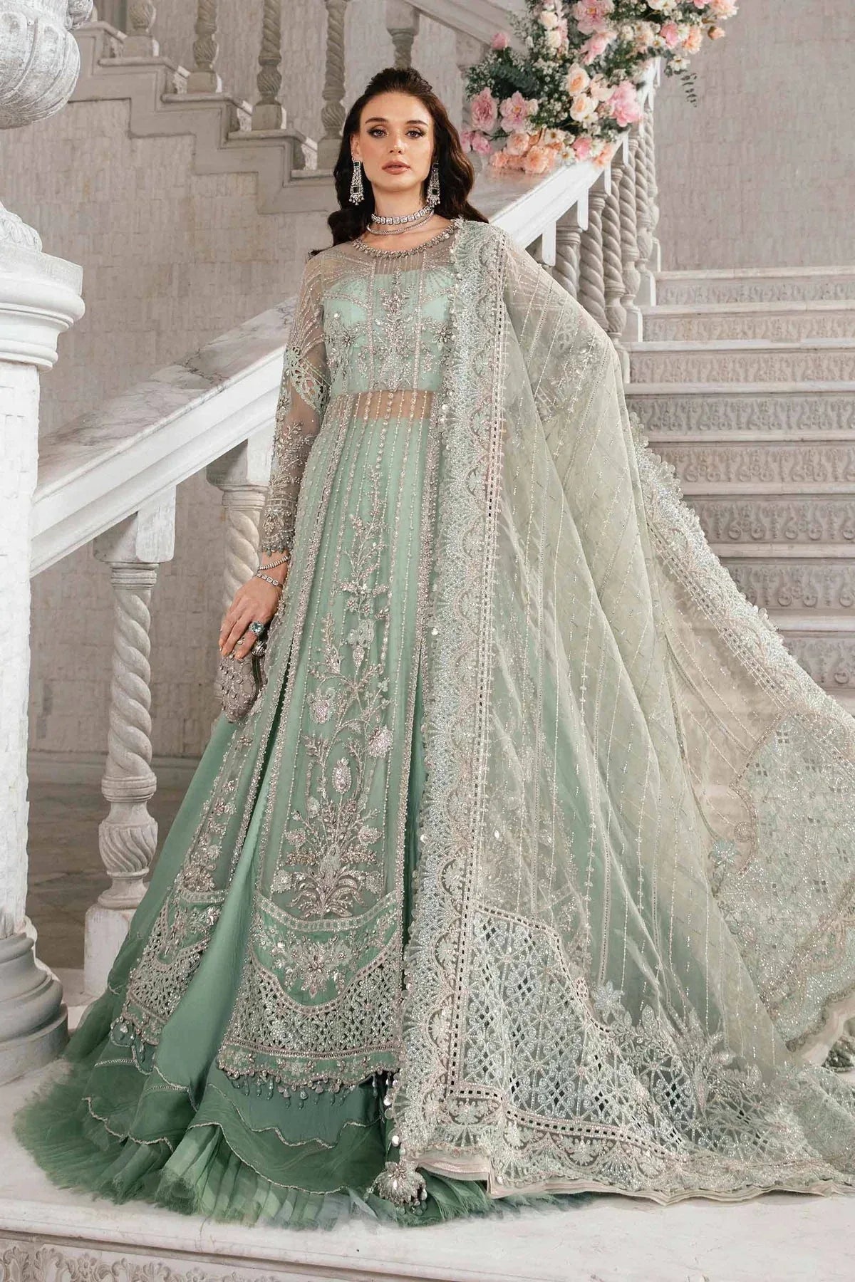 Maria B | Mbroidered Fabrics 2024 | BD-2803 - Aqsa Fabrics