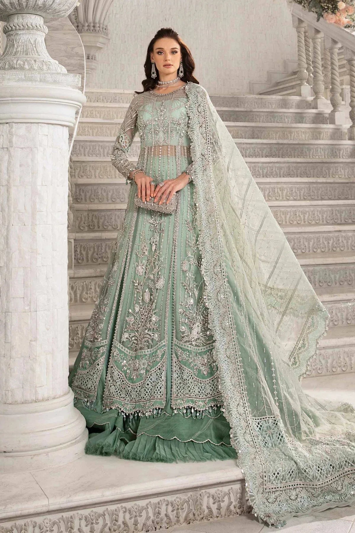Maria B | Mbroidered Fabrics 2024 | BD-2803 - Aqsa Fabrics