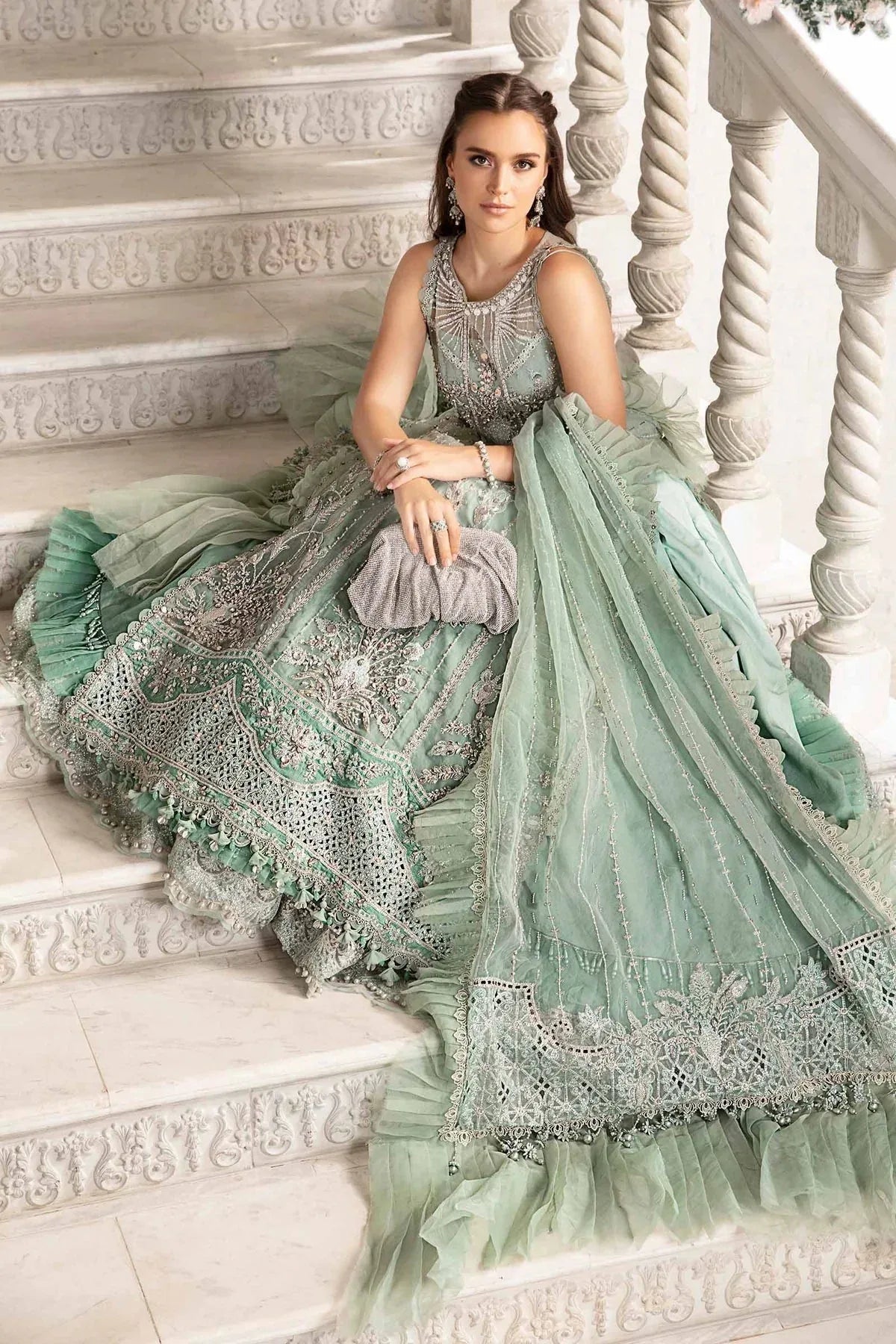 Maria B | Mbroidered Fabrics 2024 | BD-2803 - Aqsa Fabrics