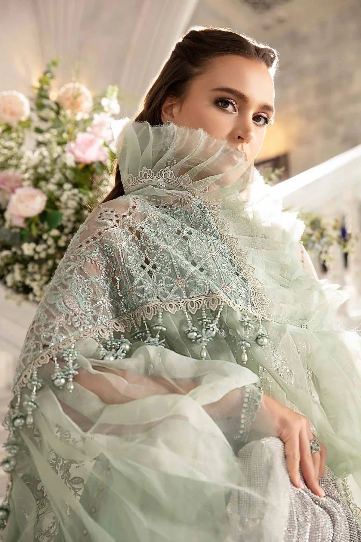 Maria B | Mbroidered Fabrics 2024 | BD-2803 - Aqsa Fabrics
