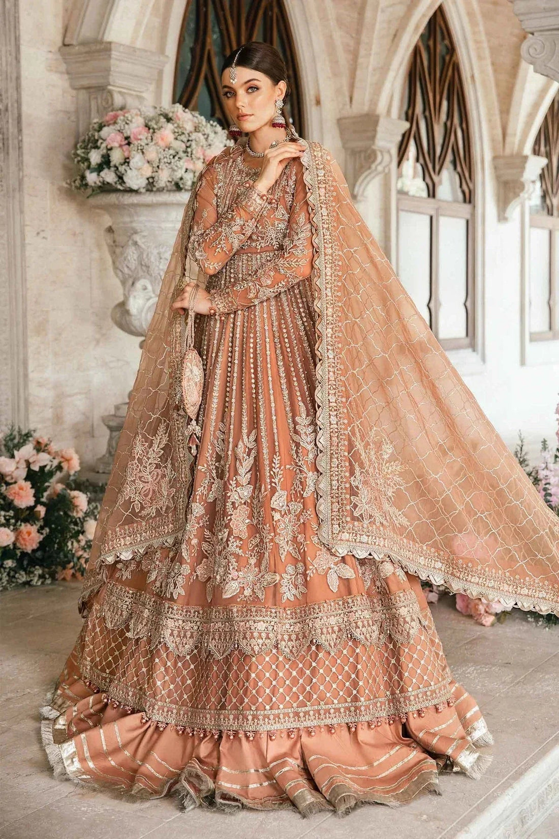 Maria B | Mbroidered Fabrics 2024 | BD-2804 - Aqsa Fabrics