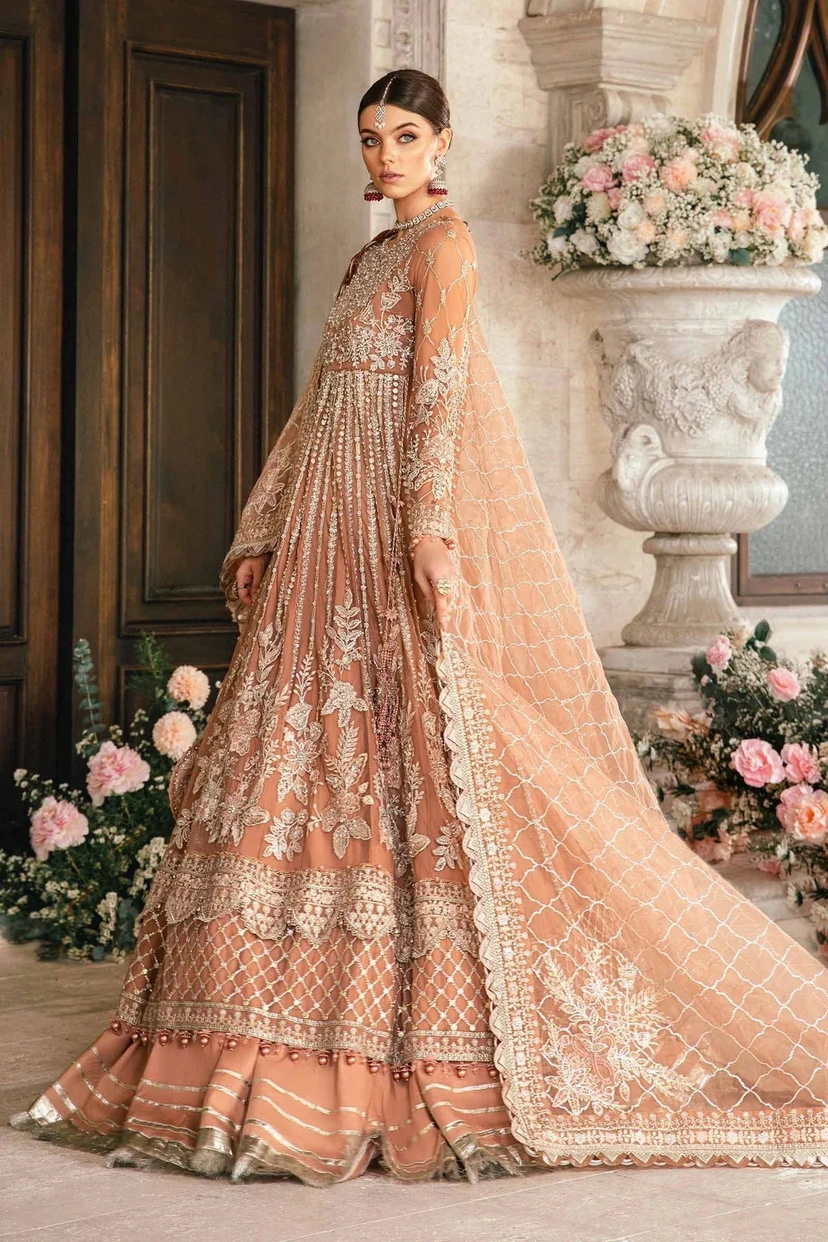 Maria B | Mbroidered Fabrics 2024 | BD-2804 - Aqsa Fabrics
