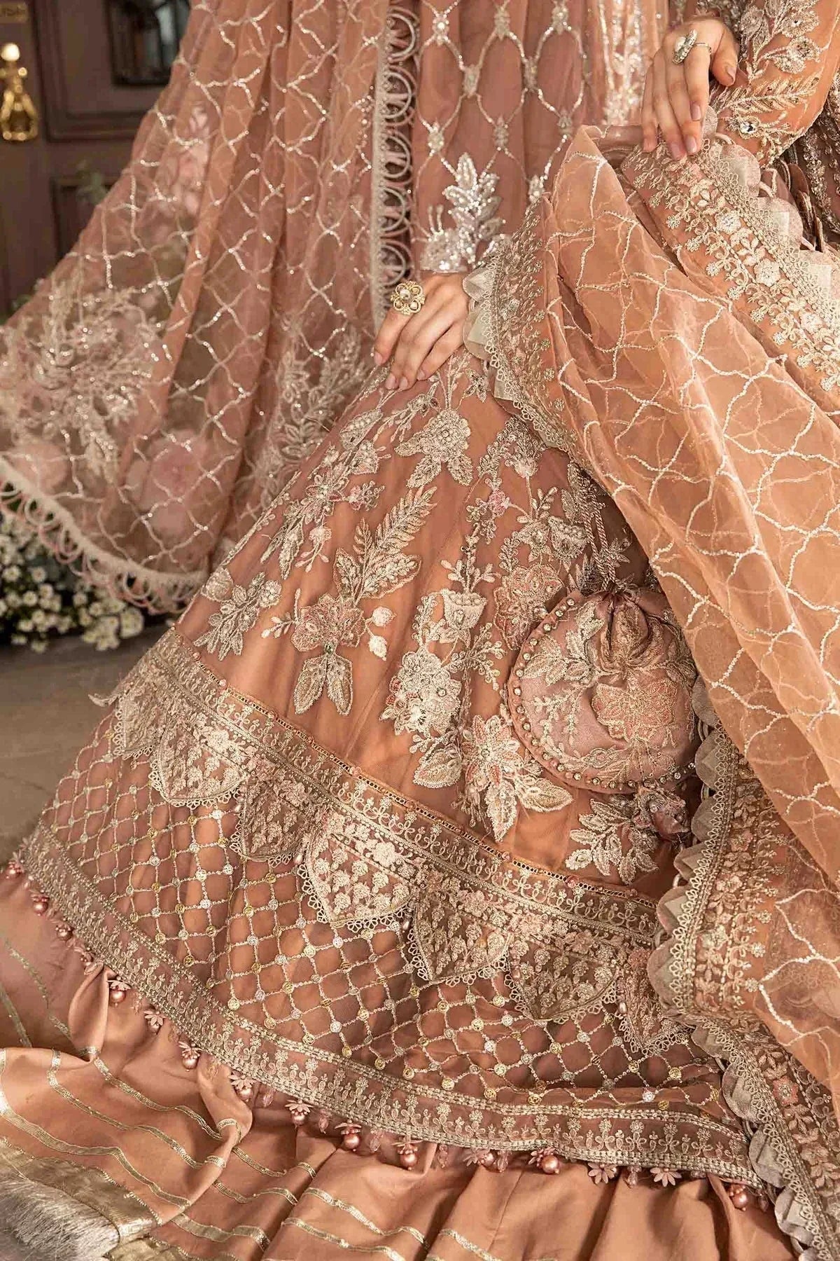 Maria B | Mbroidered Fabrics 2024 | BD-2804 - Aqsa Fabrics