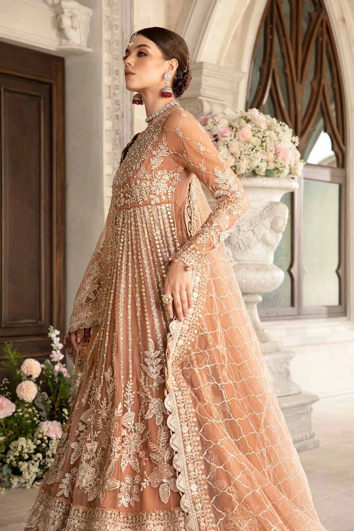 Maria B | Mbroidered Fabrics 2024 | BD-2804 - Aqsa Fabrics