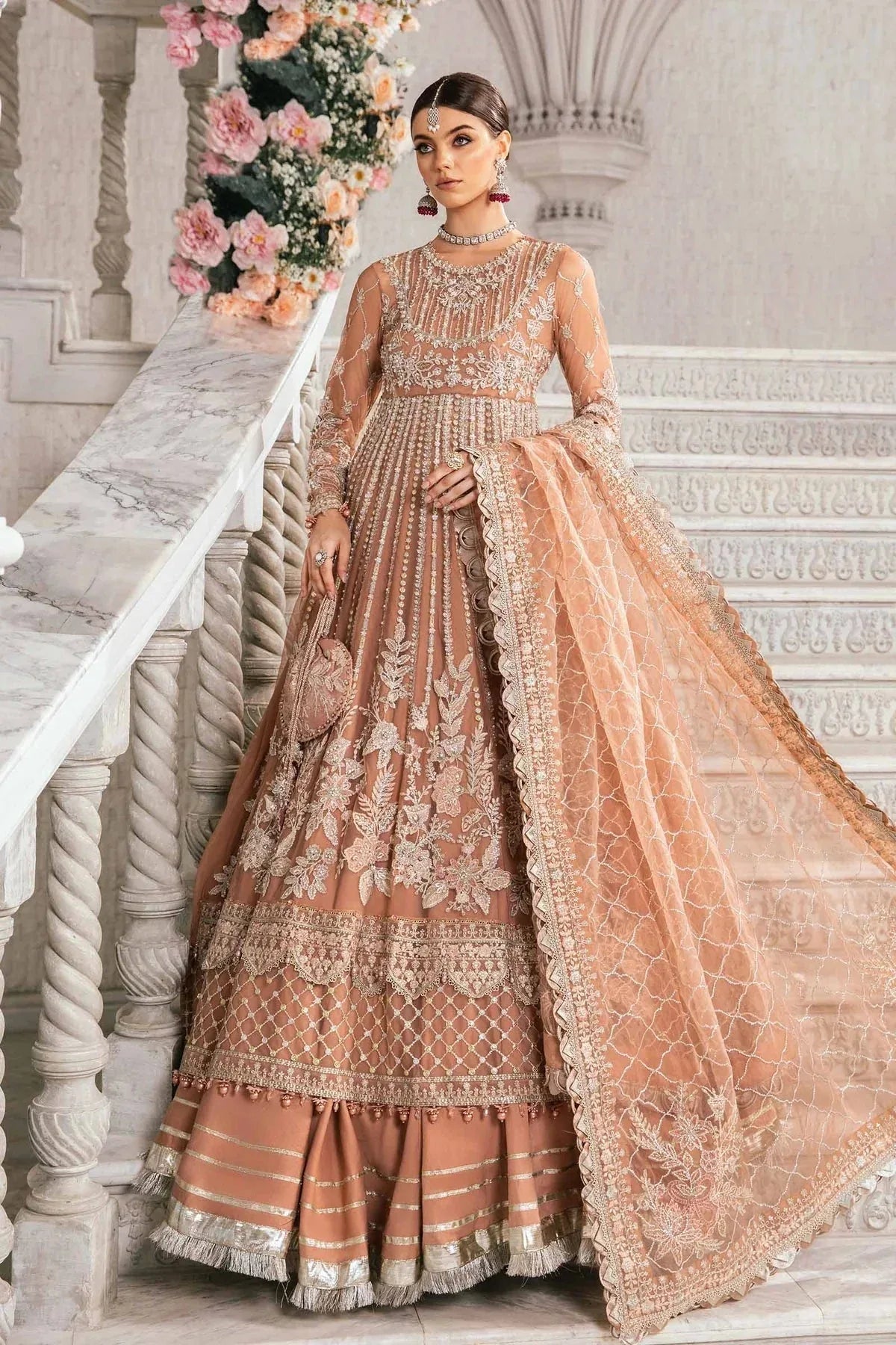 Maria B | Mbroidered Fabrics 2024 | BD-2804 - Aqsa Fabrics