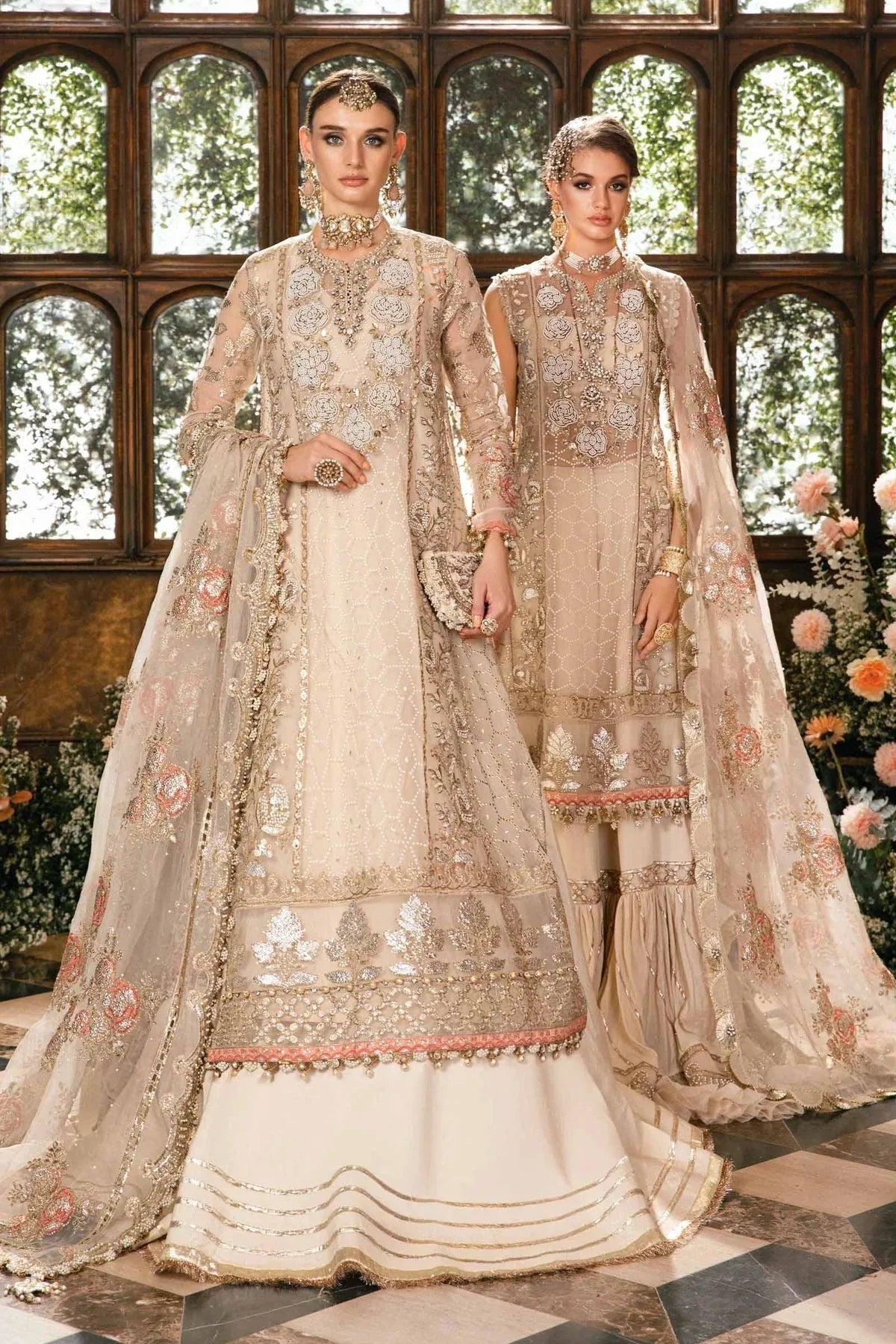 Maria B | Mbroidered Fabrics 2024 | BD-2805 - Aqsa Fabrics