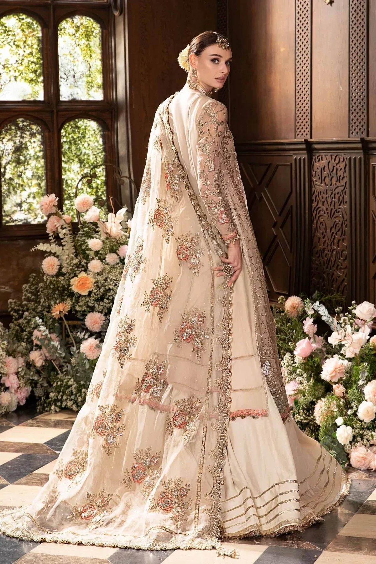 Maria B | Mbroidered Fabrics 2024 | BD-2805 - Aqsa Fabrics