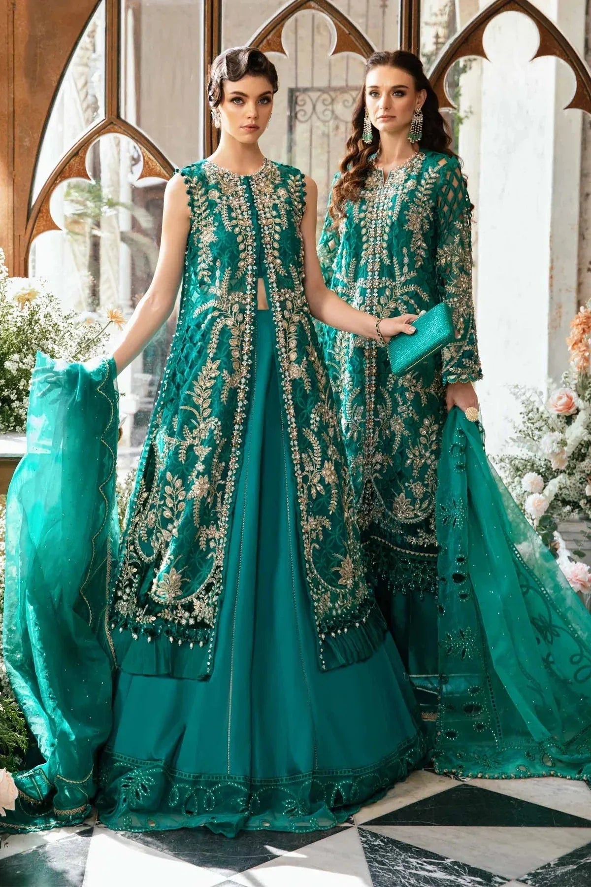 Maria B | Mbroidered Fabrics 2024 | BD-2806 - Aqsa Fabrics