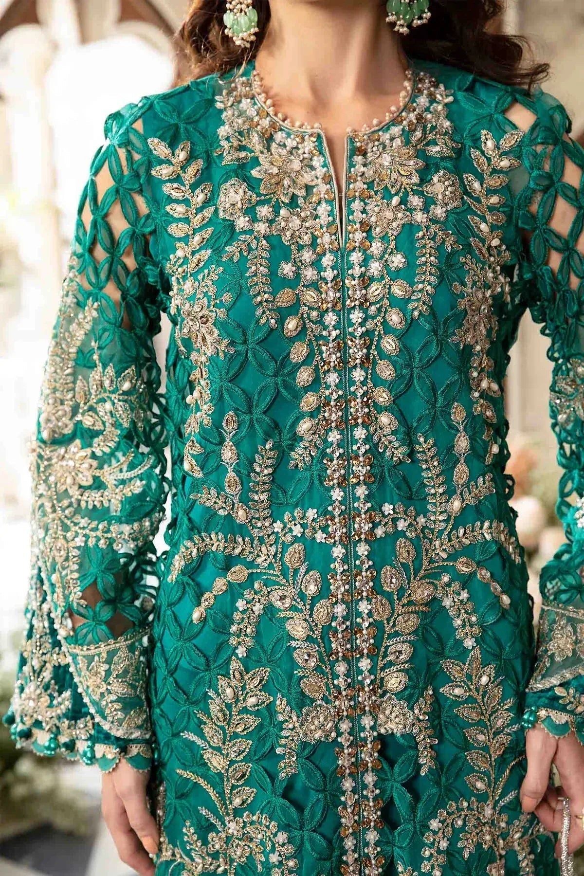 Maria B | Mbroidered Fabrics 2024 | BD-2806 - Aqsa Fabrics