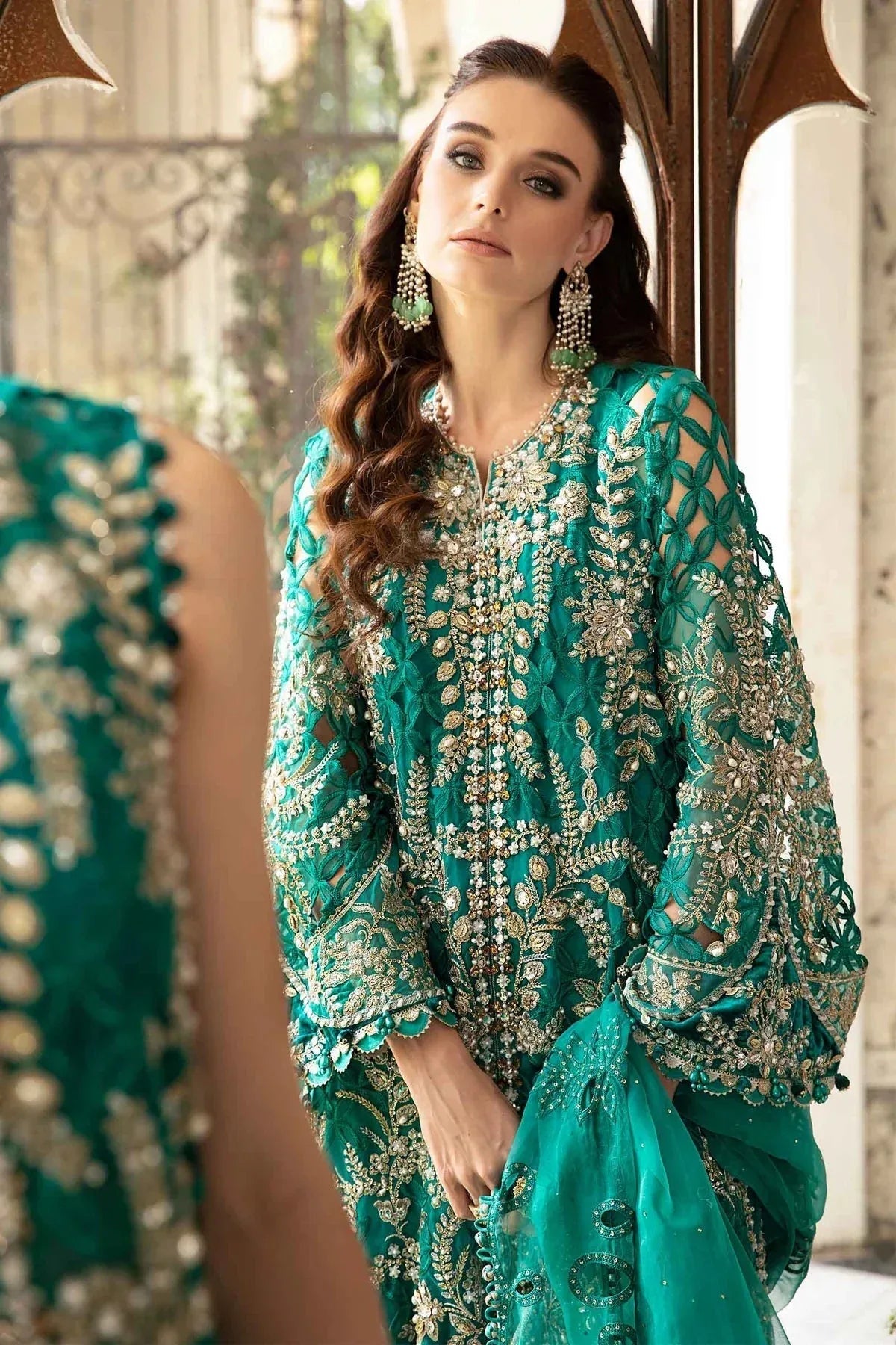 Maria B | Mbroidered Fabrics 2024 | BD-2806 - Aqsa Fabrics