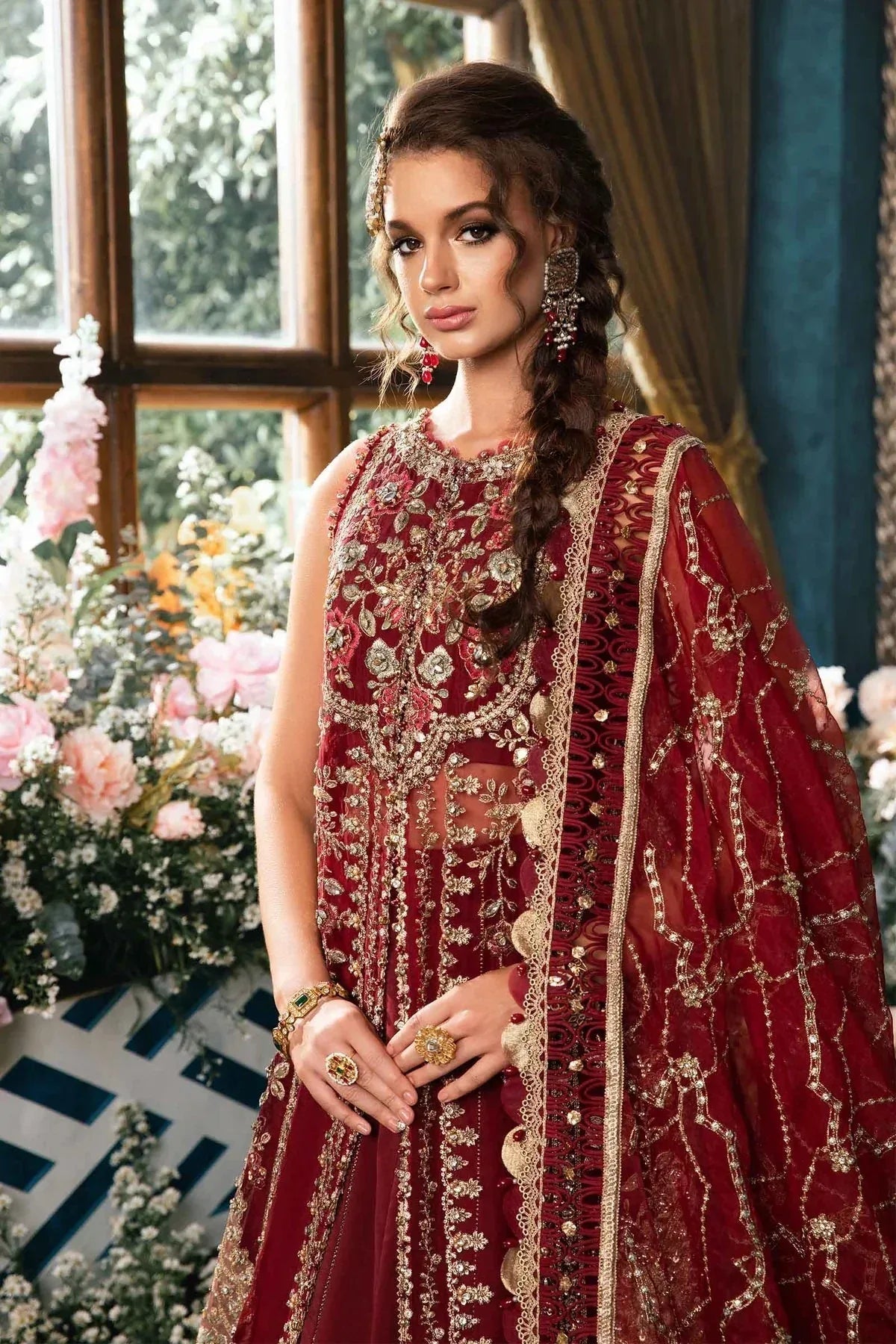 Maria B | Mbroidered Fabrics 2024 | BD-2807 - Aqsa Fabrics