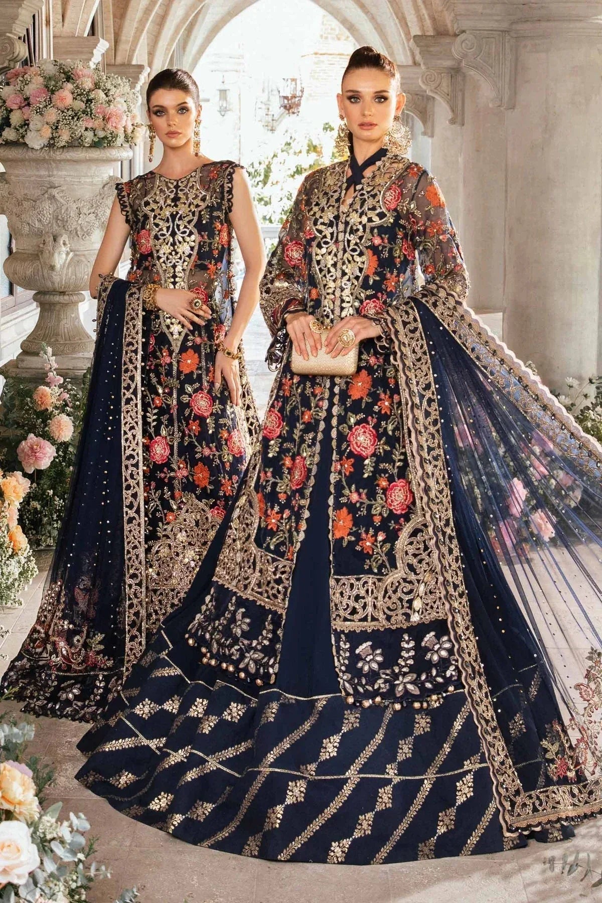 Maria B | Mbroidered Fabrics 2024 | BD-2808 - Aqsa Fabrics