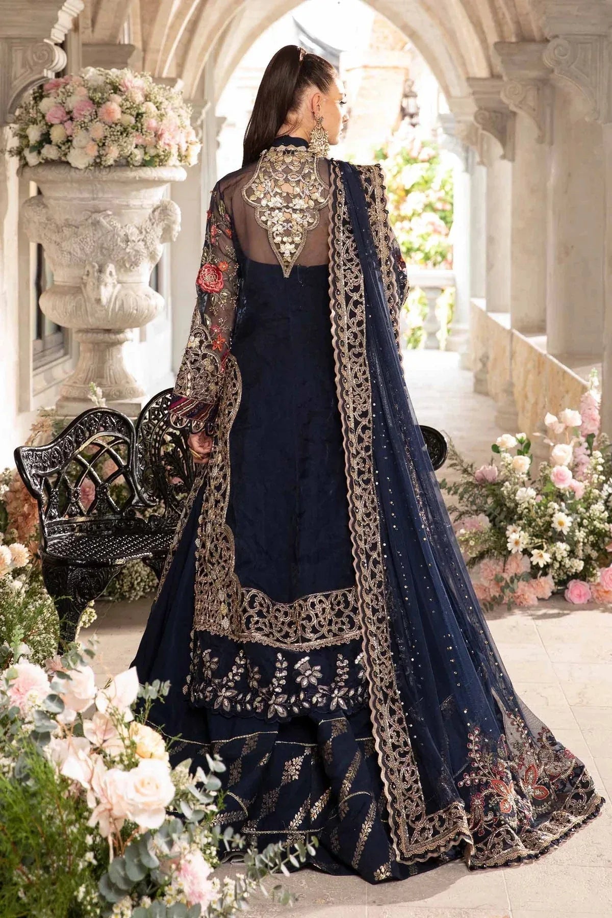 Maria B | Mbroidered Fabrics 2024 | BD-2808 - Aqsa Fabrics
