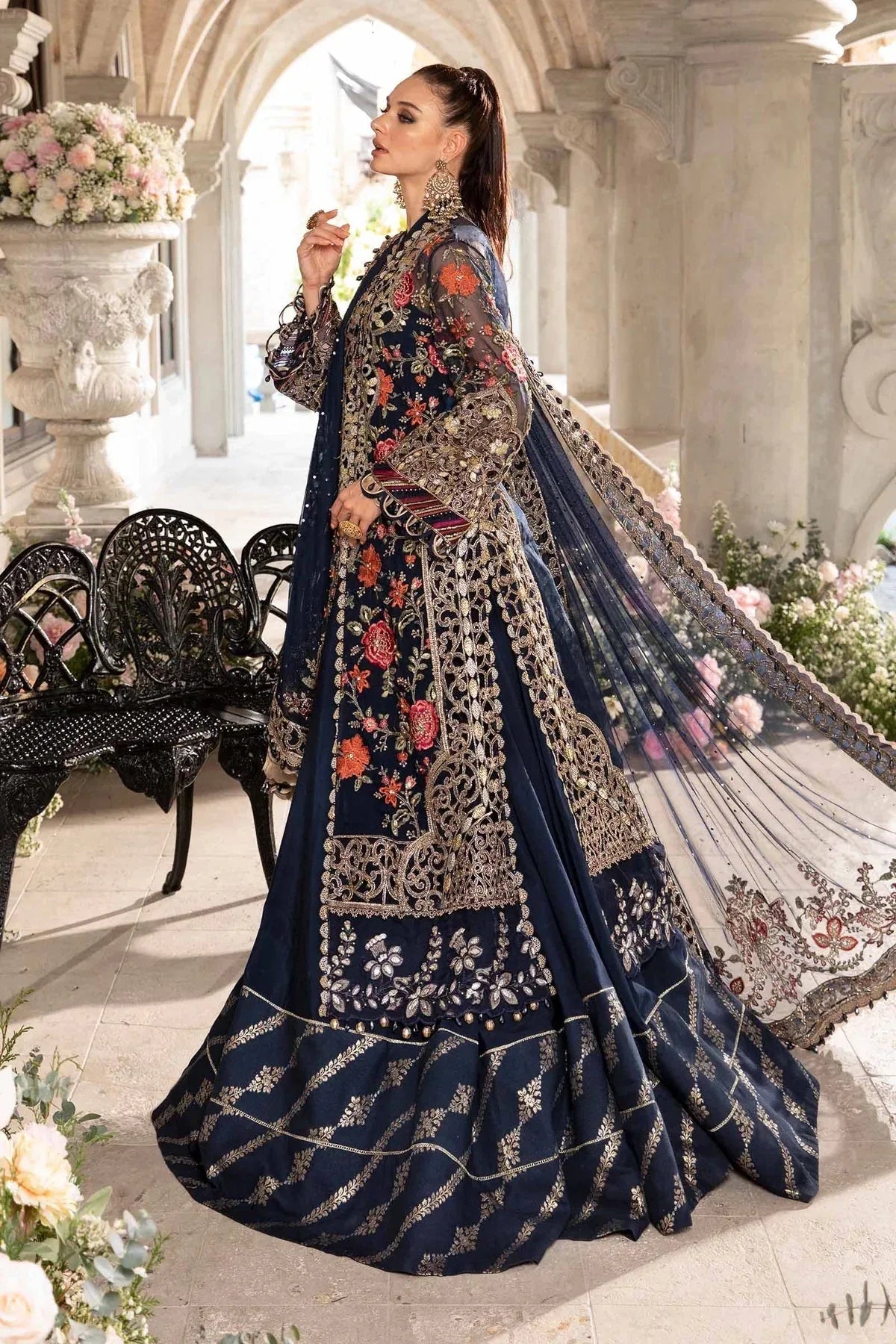 Maria B | Mbroidered Fabrics 2024 | BD-2808 - Aqsa Fabrics