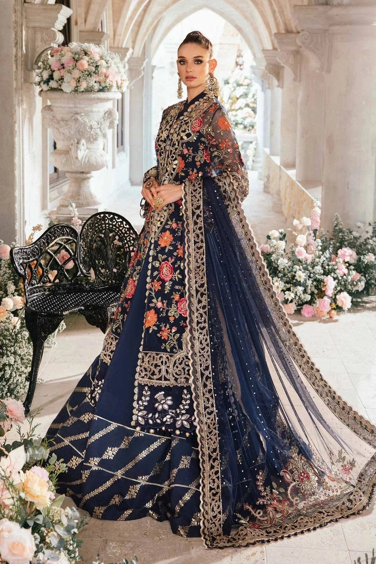 Maria B | Mbroidered Fabrics 2024 | BD-2808 - Aqsa Fabrics