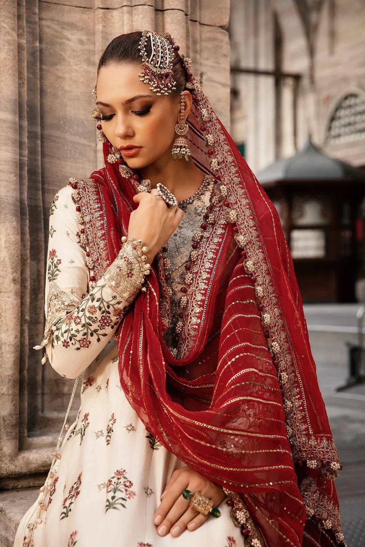 Maria B | Sateen Formals 24 | CST-801 - Aqsa Fabrics