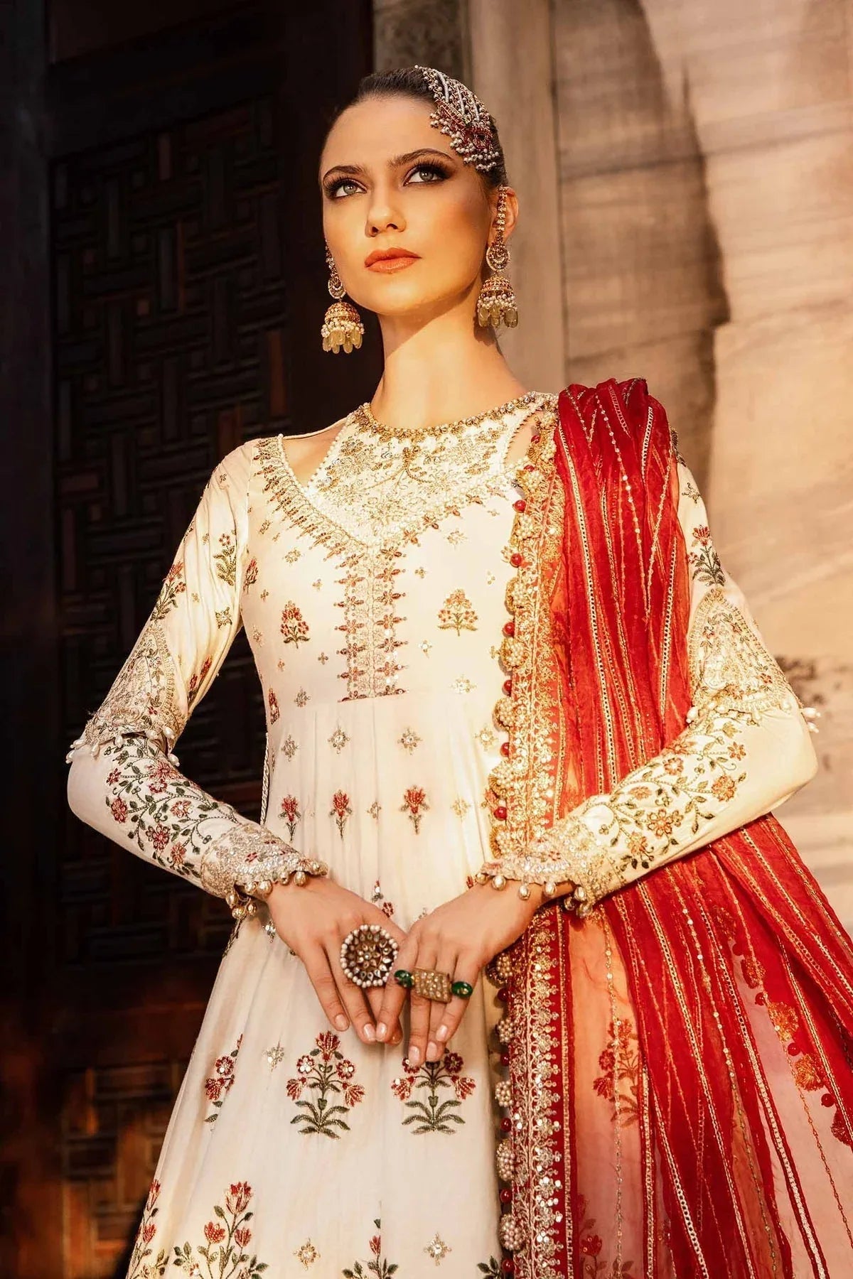 Maria B | Sateen Formals 24 | CST-801 - Aqsa Fabrics